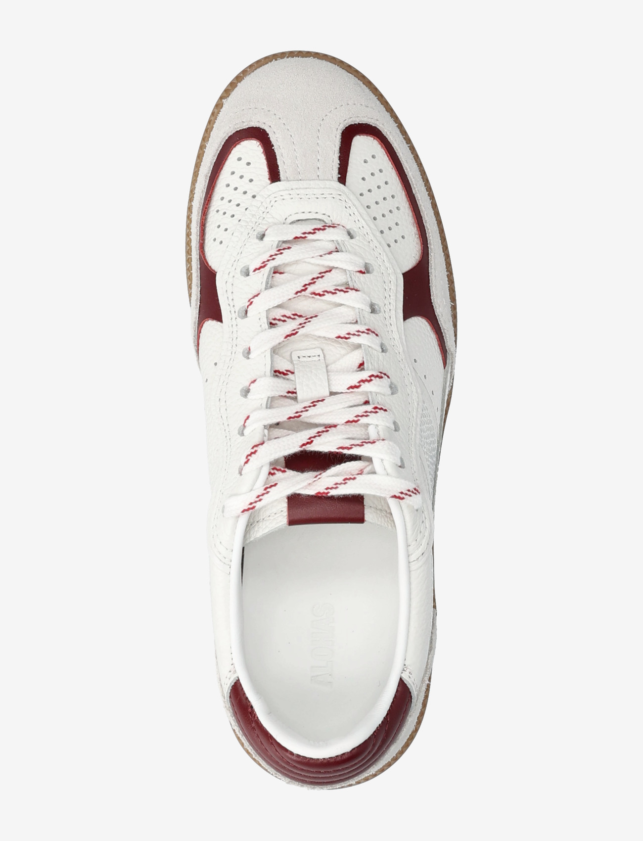 ALOHAS - Tb.490 Rife Grain Black & White Leather Sneakers - konfirmationstøj - white - 3