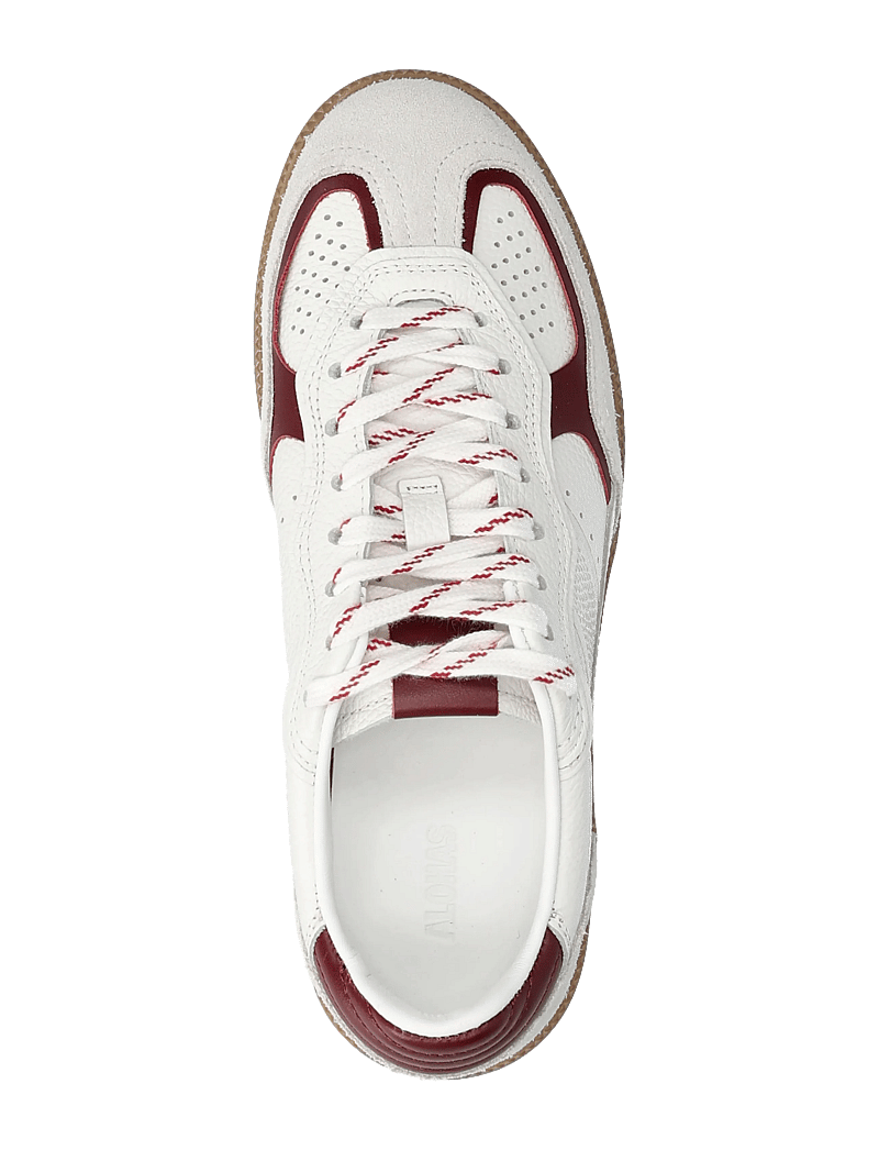 ALOHAS - Tb.490 Rife Grain Black & White Leather Sneakers - konfirmationstøj - white - 3