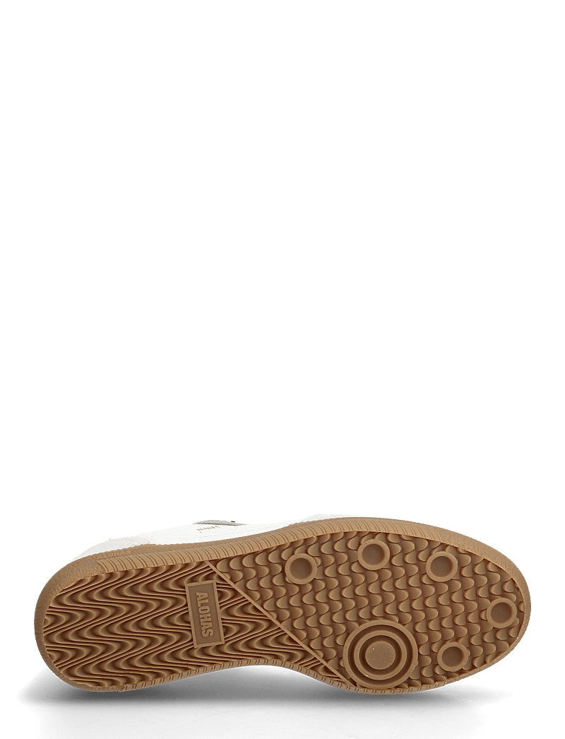 ALOHAS - Tb.490 Rife Grain Black & White Leather Sneakers - konfirmationstøj - white - 4