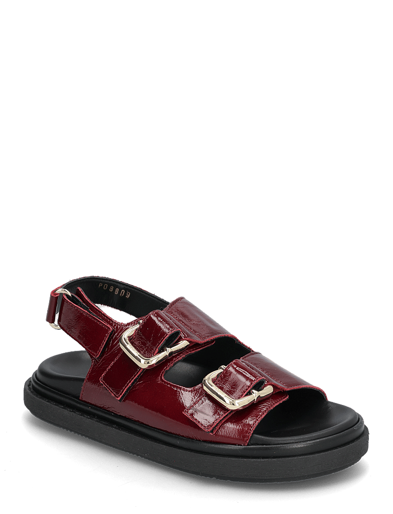 ALOHAS - Harper Onix Leather Sandals - sandales plates - beet red - 1
