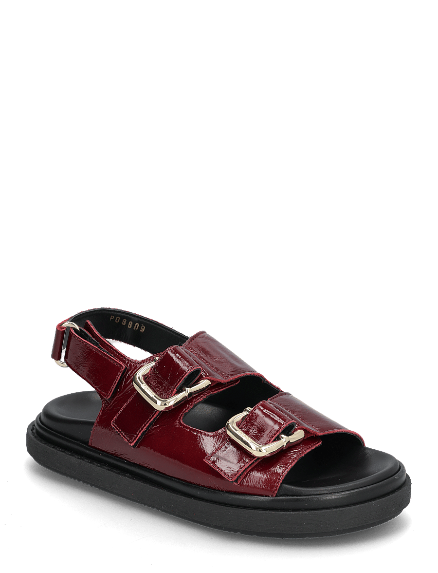 ALOHAS - Harper Onix Leather Sandals - sandales plates - beet red - 1
