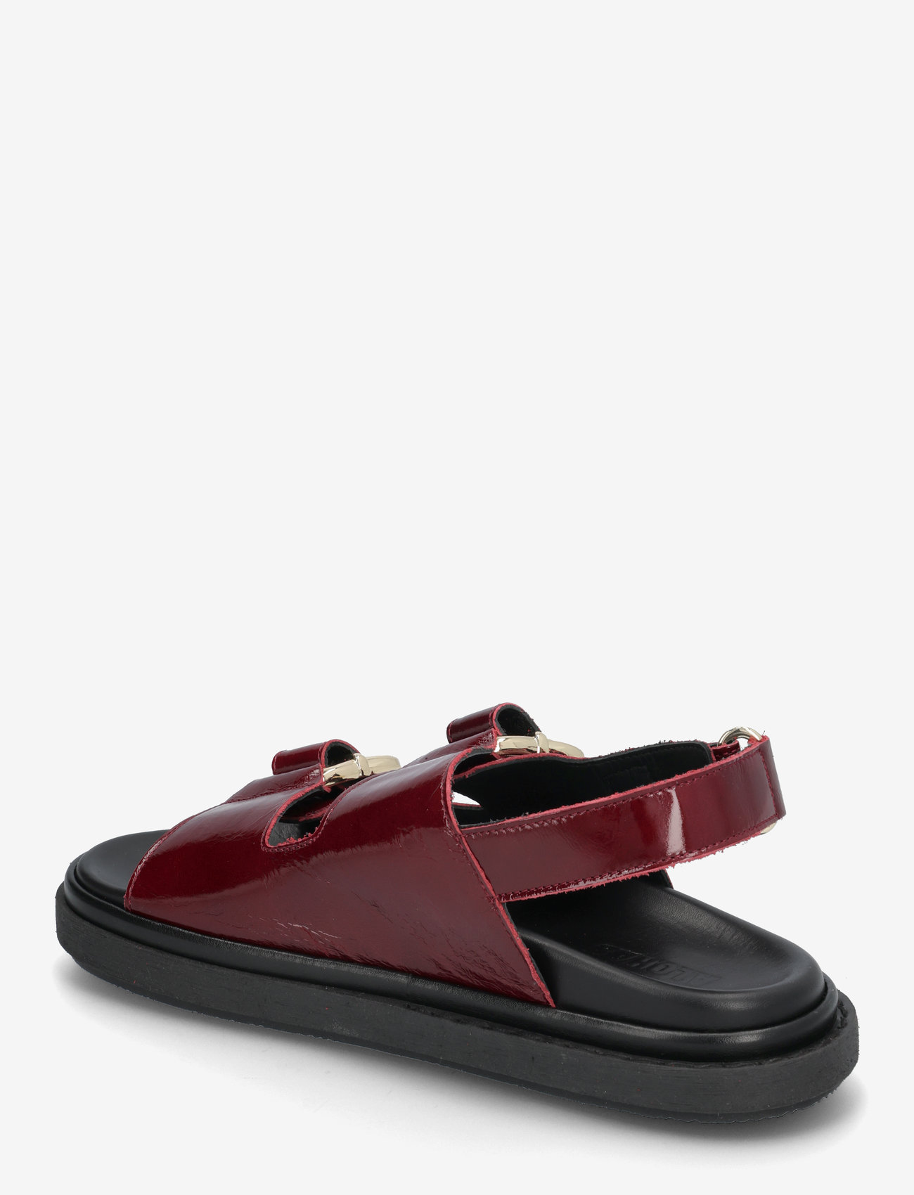ALOHAS - Harper Onix Leather Sandals - sandales plates - beet red - 3