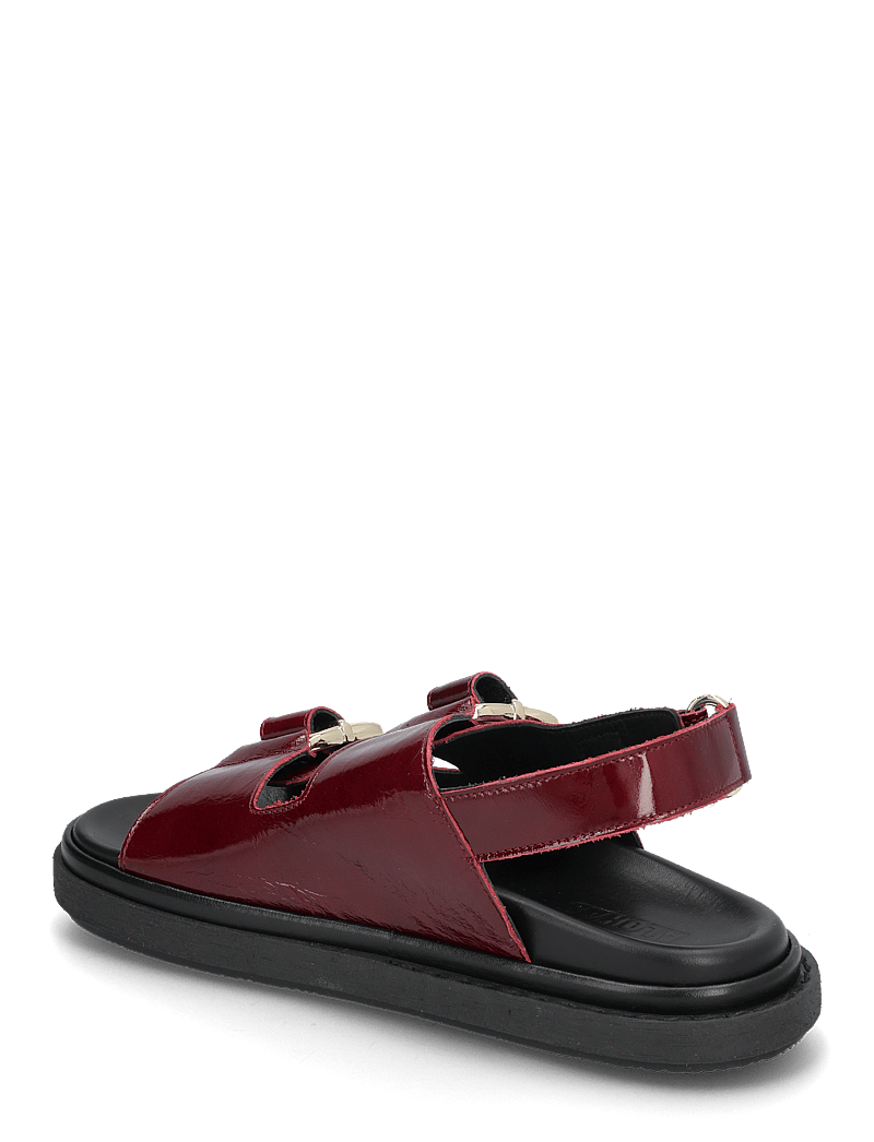 ALOHAS - Harper Onix Leather Sandals - sandales plates - beet red - 3