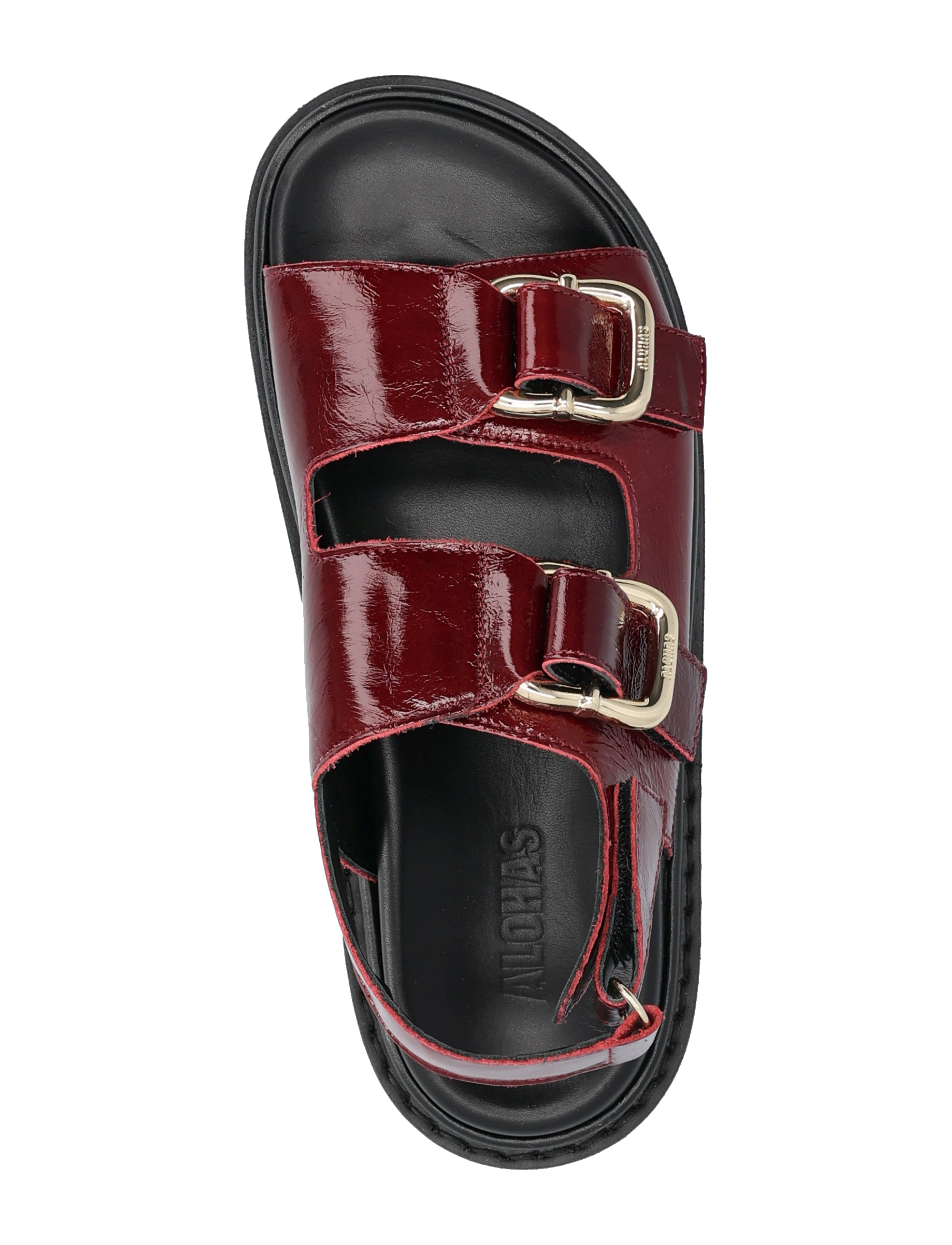ALOHAS - Harper Onix Leather Sandals - flade sandaler - beet red - 4