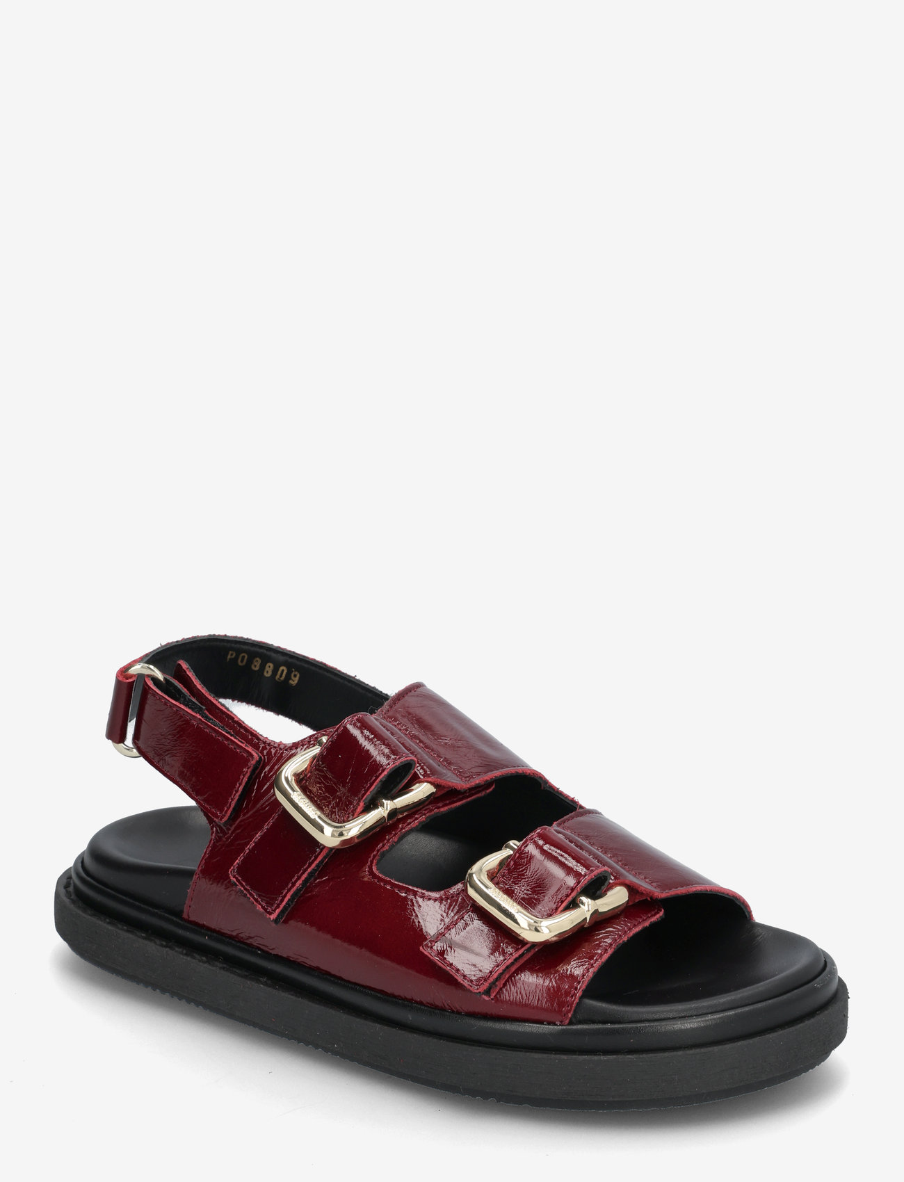 ALOHAS - Harper Onix Leather Sandals - flat sandals - onix burgundy - 0