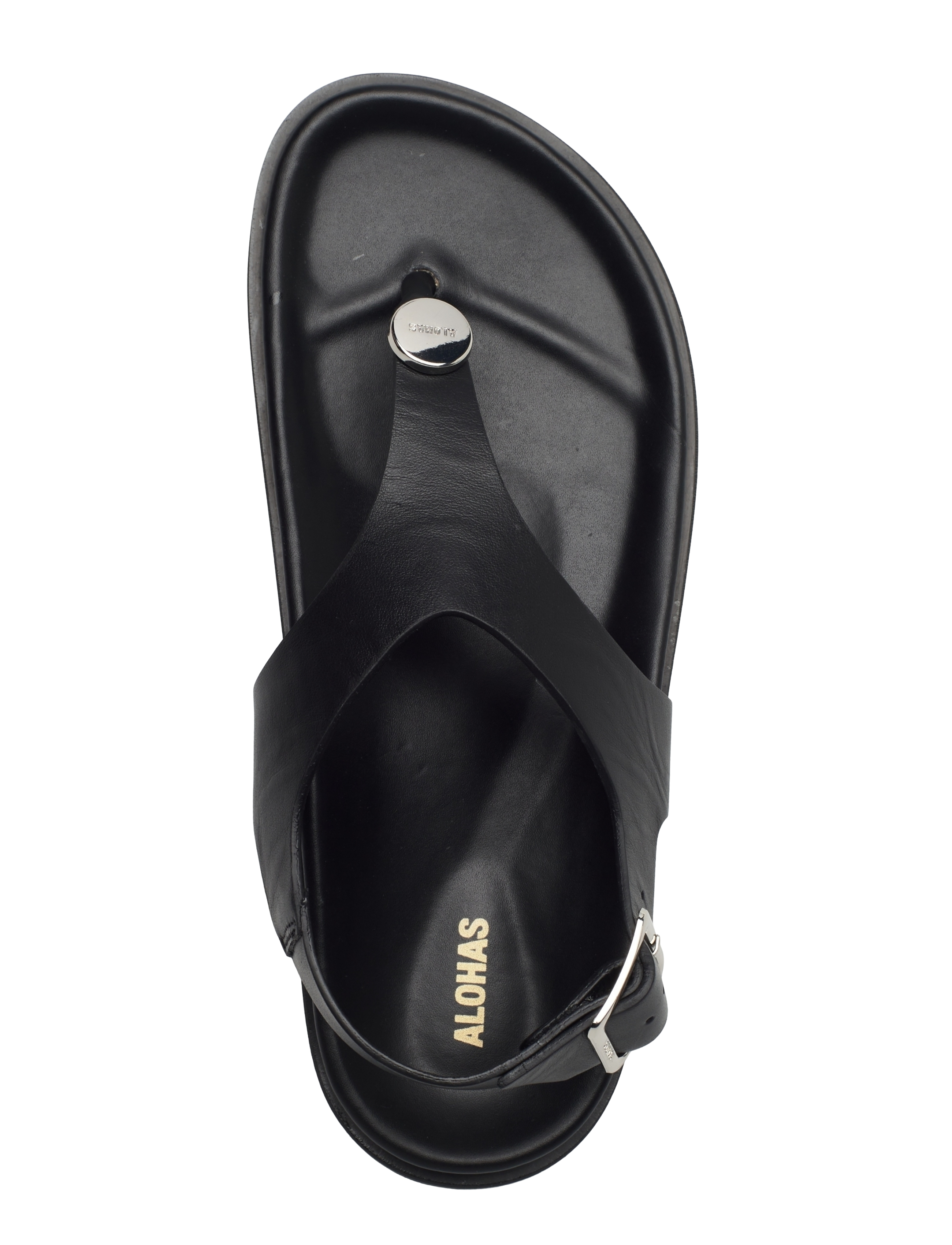 ALOHAS - Harbor Leather Sandals - sandales plates - black - 3