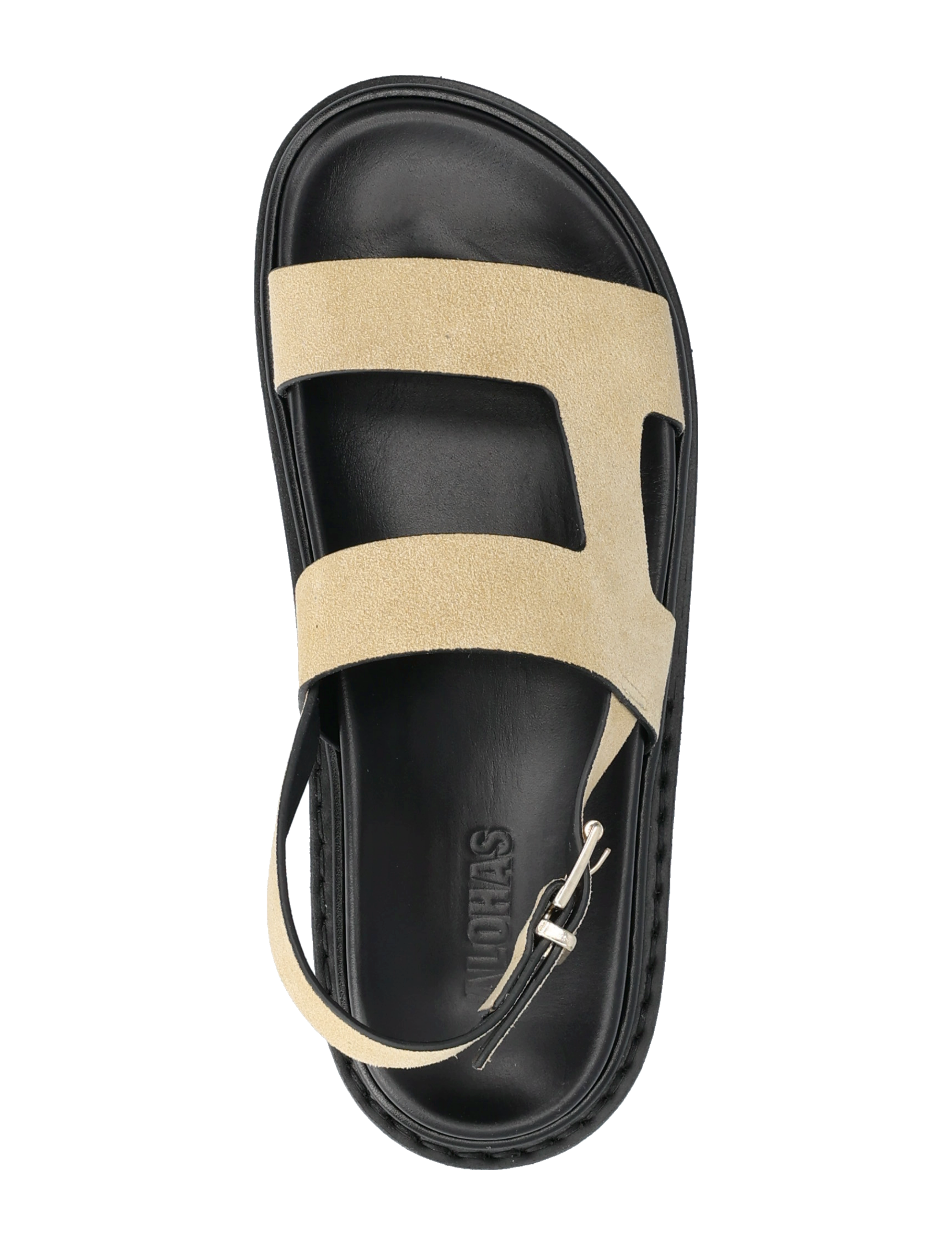 ALOHAS - Lorelei Suede Leather Sandals - beige - 3