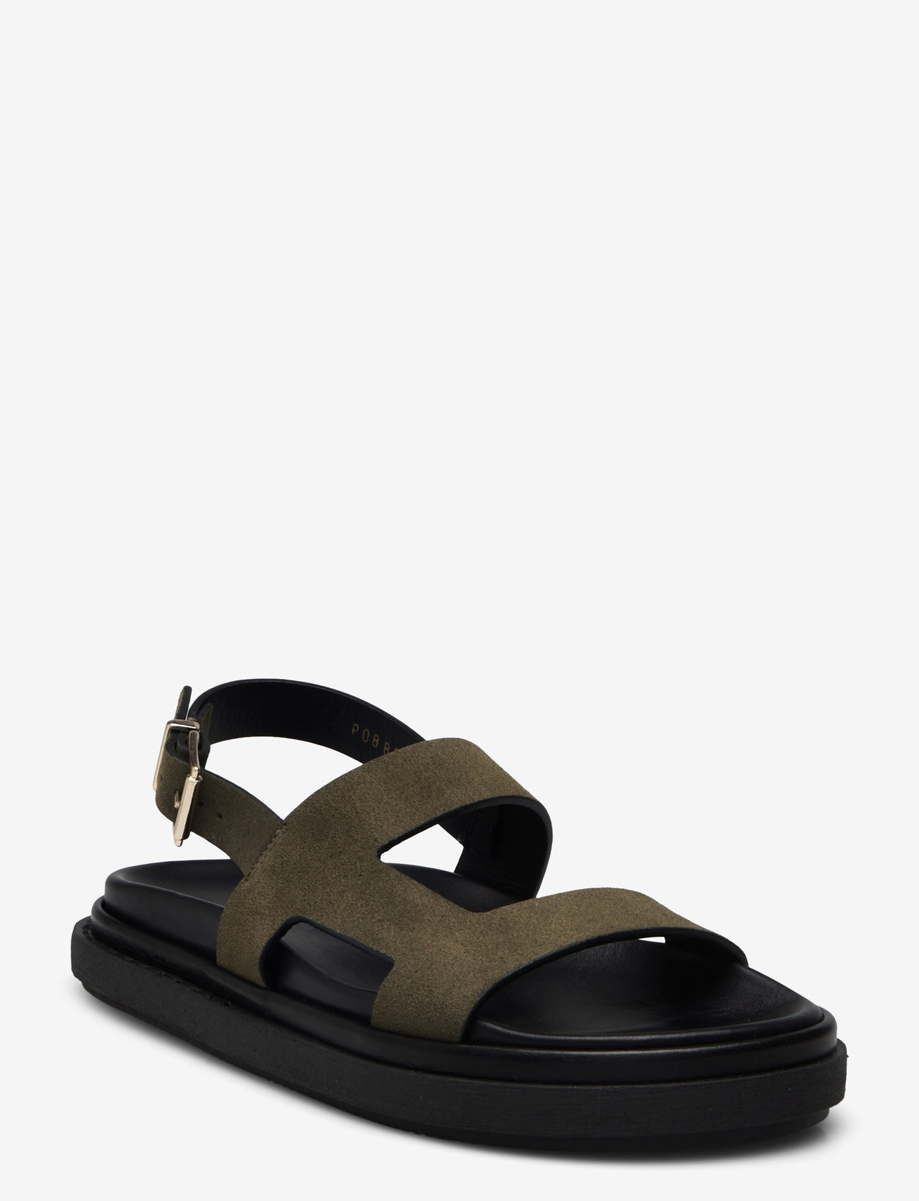 ALOHAS - Lorelei Suede Leather Sandals - flat sandals - suede khaki - 0