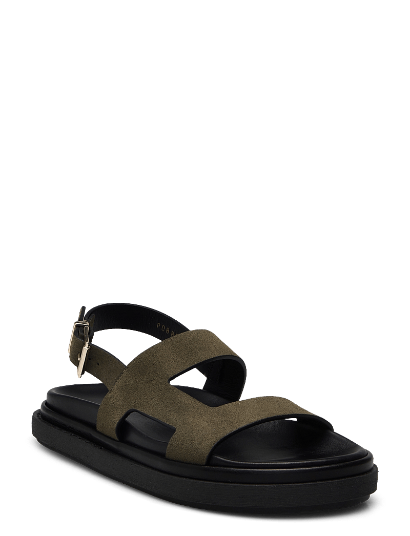 ALOHAS - Lorelei Suede Leather Sandals - flache sandalen - suede khaki - 0