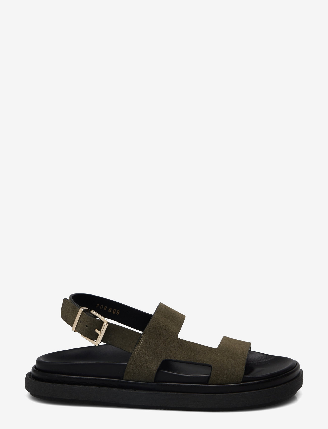 ALOHAS - Lorelei Suede Leather Sandals - flat sandals - suede khaki - 1