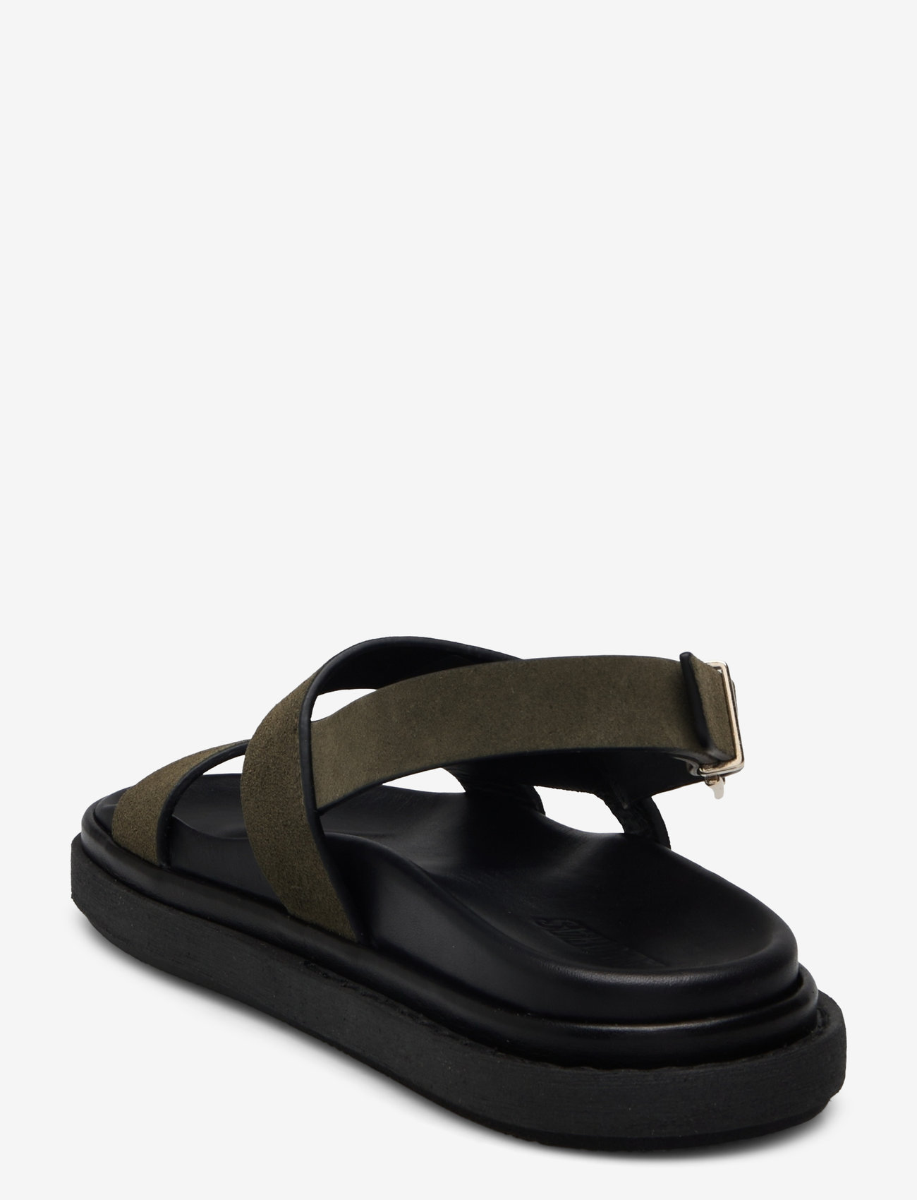 ALOHAS - Lorelei Suede Leather Sandals - flat sandals - suede khaki - 2