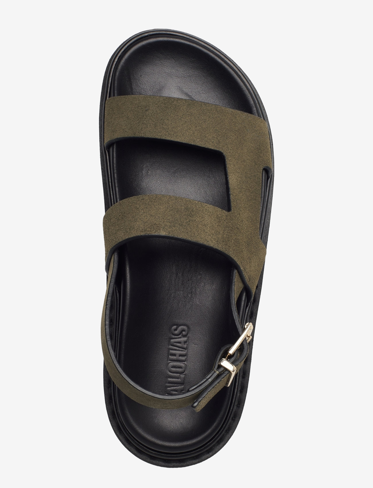 ALOHAS - Lorelei Suede Leather Sandals - flat sandals - suede khaki - 3