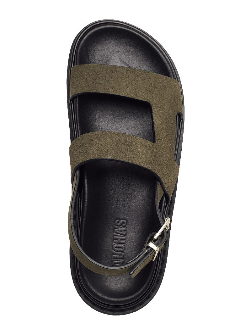 ALOHAS - Lorelei Suede Leather Sandals - flache sandalen - suede khaki - 3
