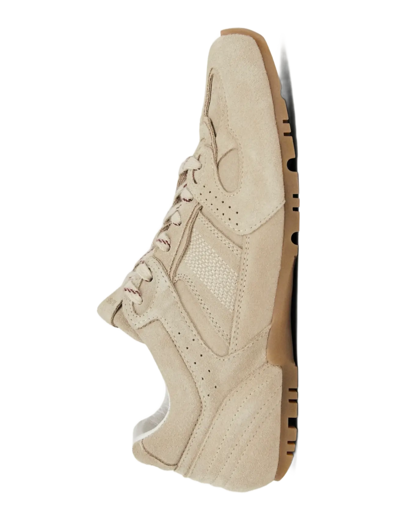 ALOHAS - Tb.56 Suede Brown Leather Sneakers - madala säärega tossud - cream - 4