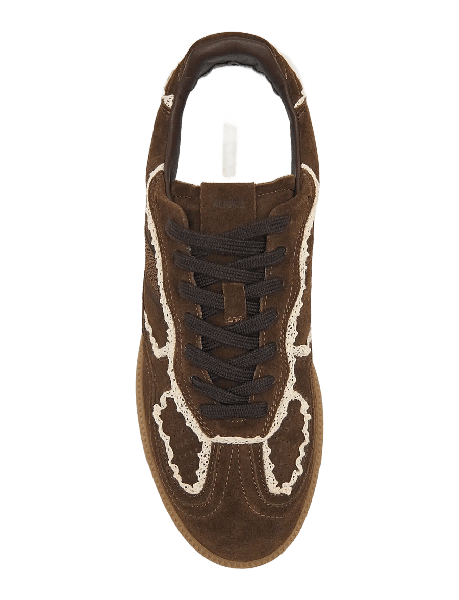 ALOHAS - Tb.490 Crochet Leather Sneakers - konfirmationstøj - chocolate brown - 3