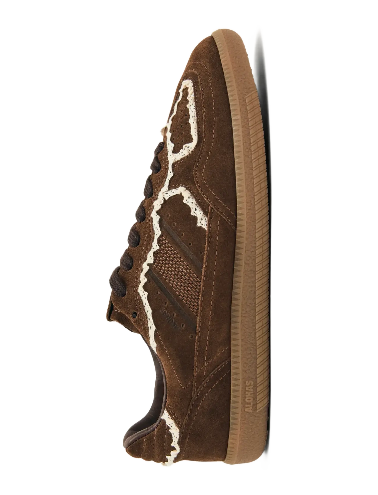 ALOHAS - Tb.490 Crochet Leather Sneakers - konfirmationstøj - chocolate brown - 4