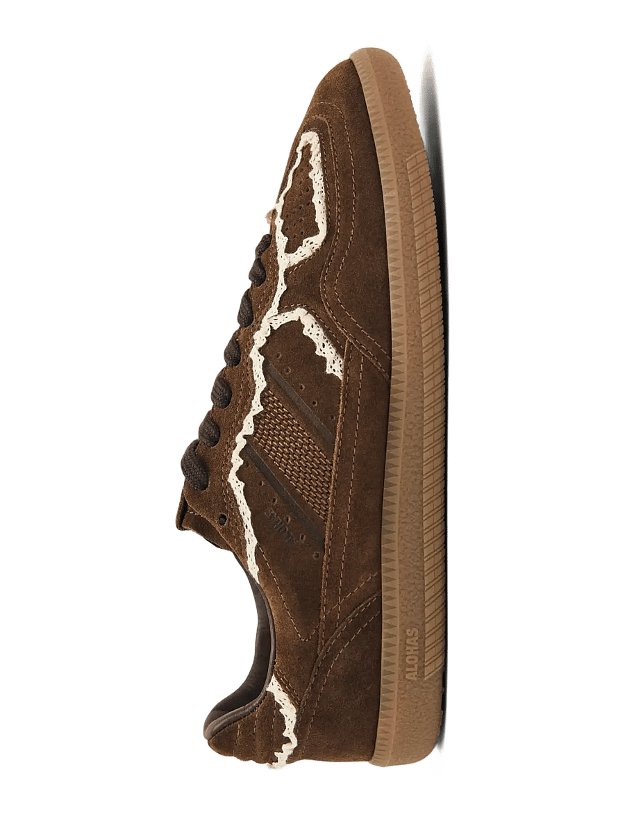ALOHAS - Tb.490 Crochet Leather Sneakers - konfirmationstøj - chocolate brown - 4