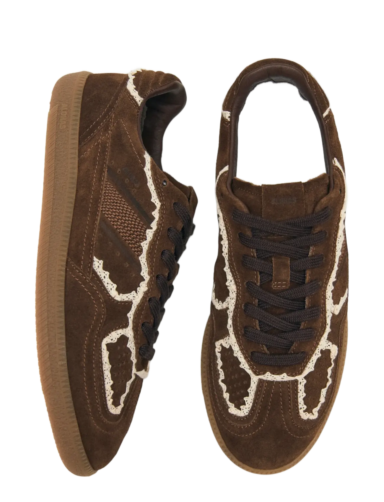 ALOHAS - Tb.490 Crochet Leather Sneakers - konfirmationstøj - chocolate brown - 5