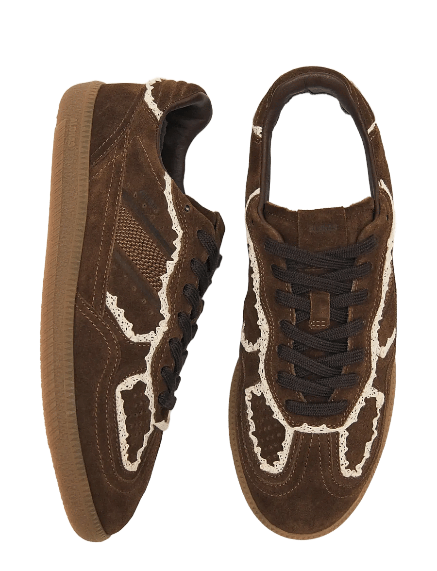 ALOHAS - Tb.490 Crochet Leather Sneakers - konfirmationstøj - chocolate brown - 5