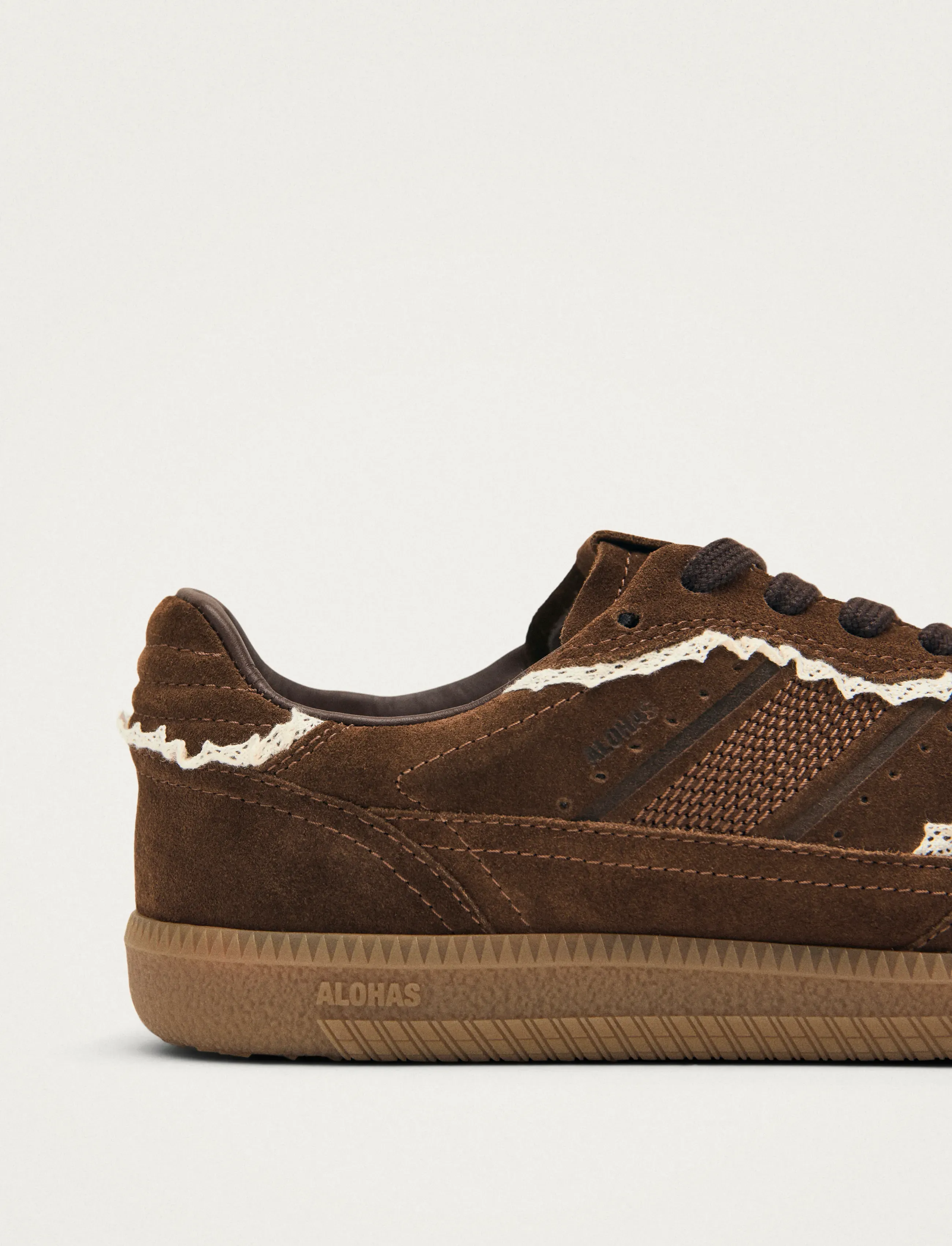 alohaです ALOHAS Tb.490 Crochet Leather Sneakers (ALHS100823) - Low top