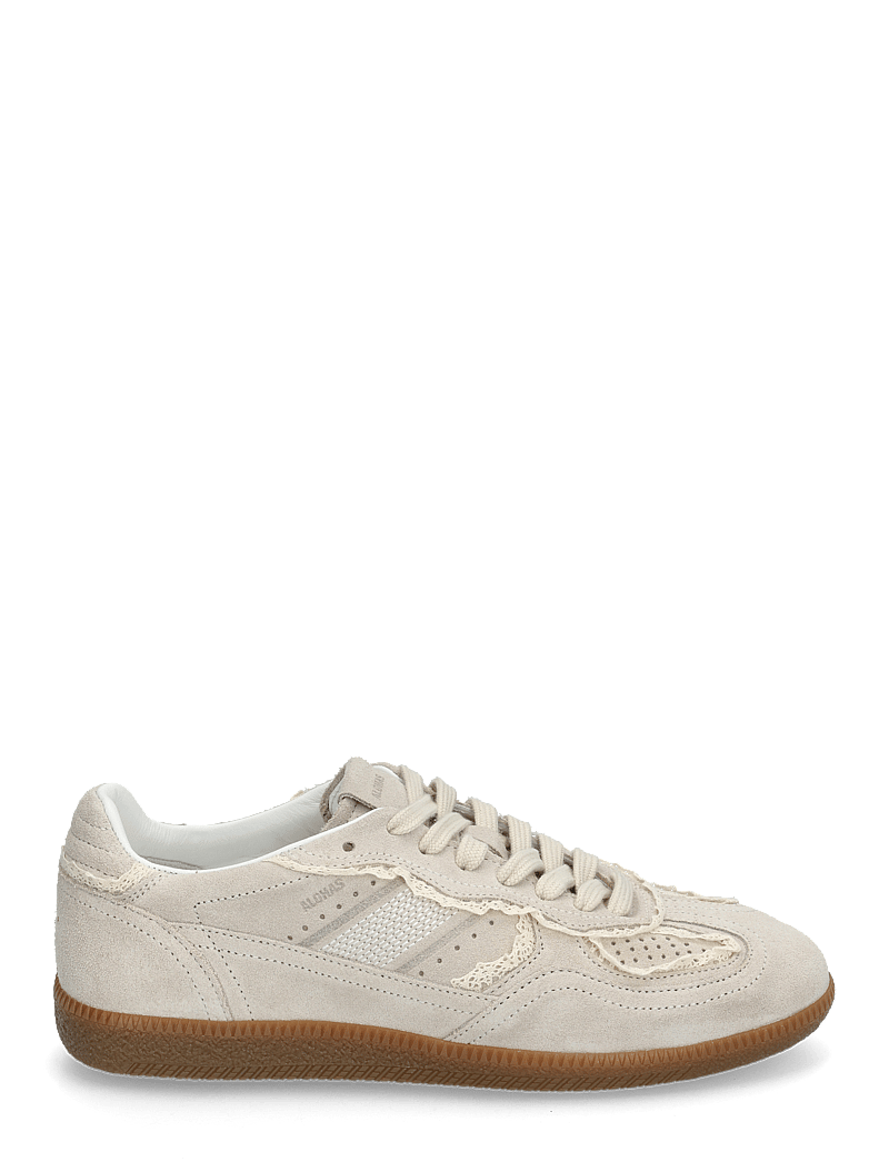 ALOHAS - Tb.490 Crochet Burgundy Leather Sneakers - konfirmation - crochet cream - 1