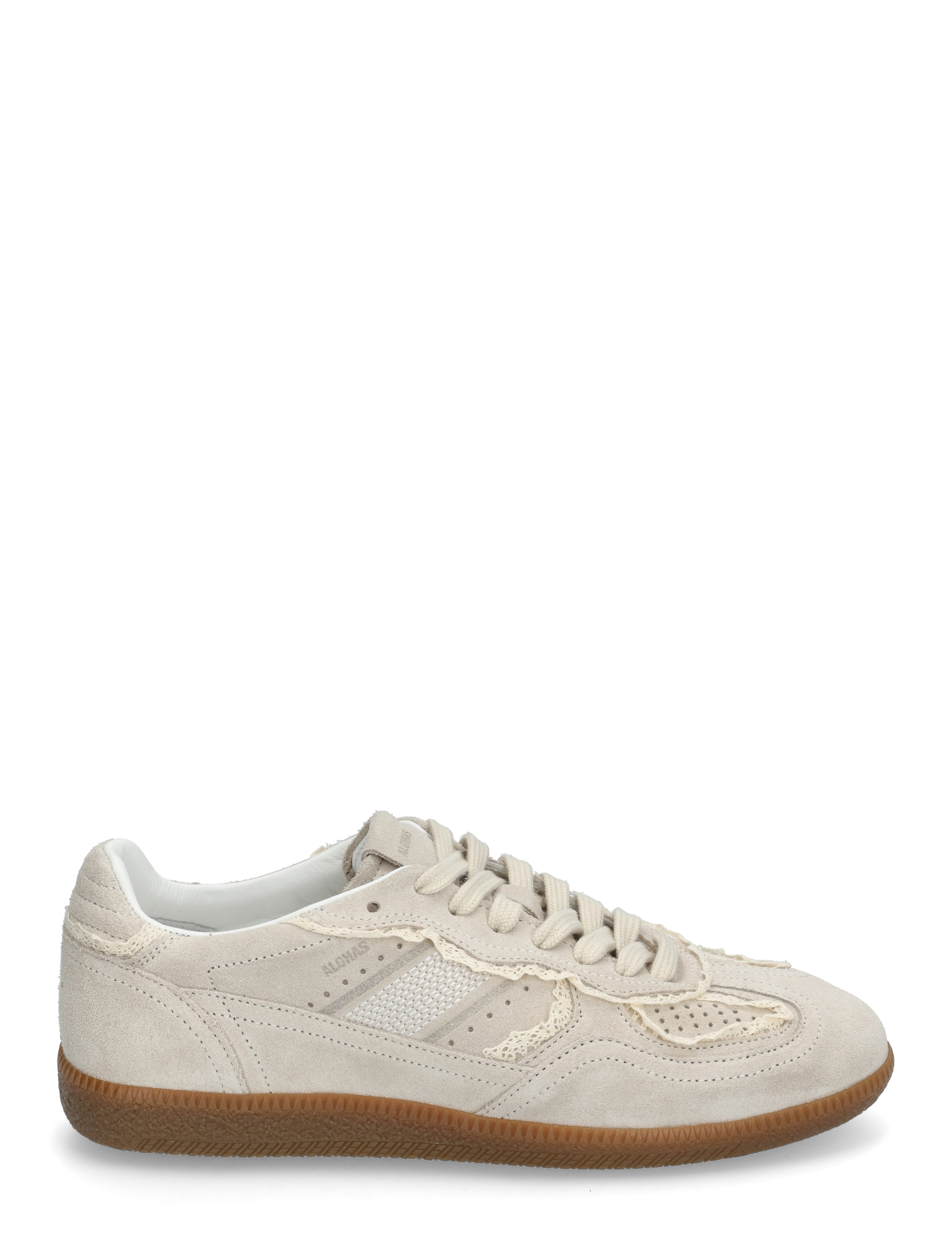 ALOHAS - Tb.490 Crochet Chocolate Leather Sneakers - confirmation - crochet cream - 2