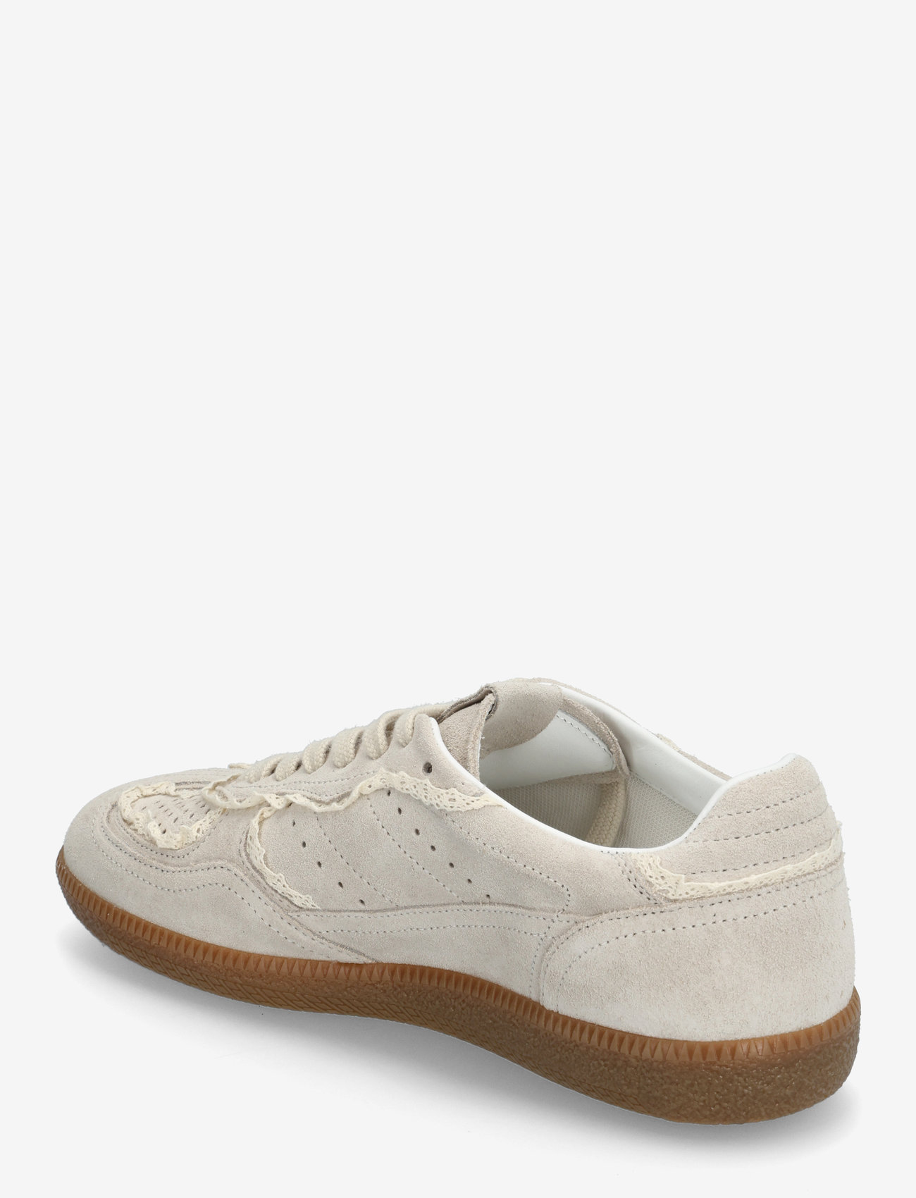 ALOHAS - Tb.490 Crochet Burgundy Leather Sneakers - konfirmation - crochet cream - 2