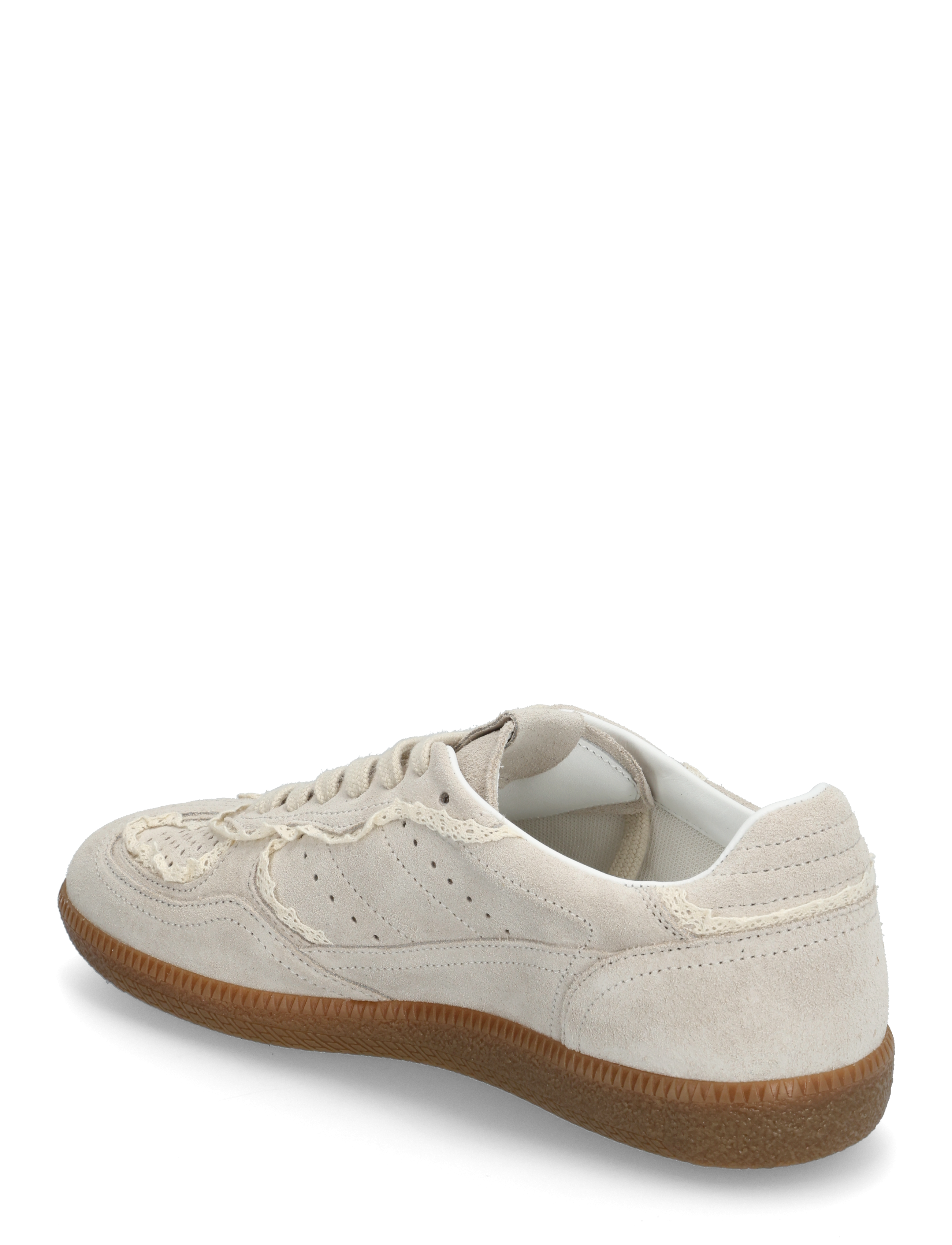 ALOHAS - Tb.490 Crochet Chocolate Leather Sneakers - confirmation - crochet cream - 3