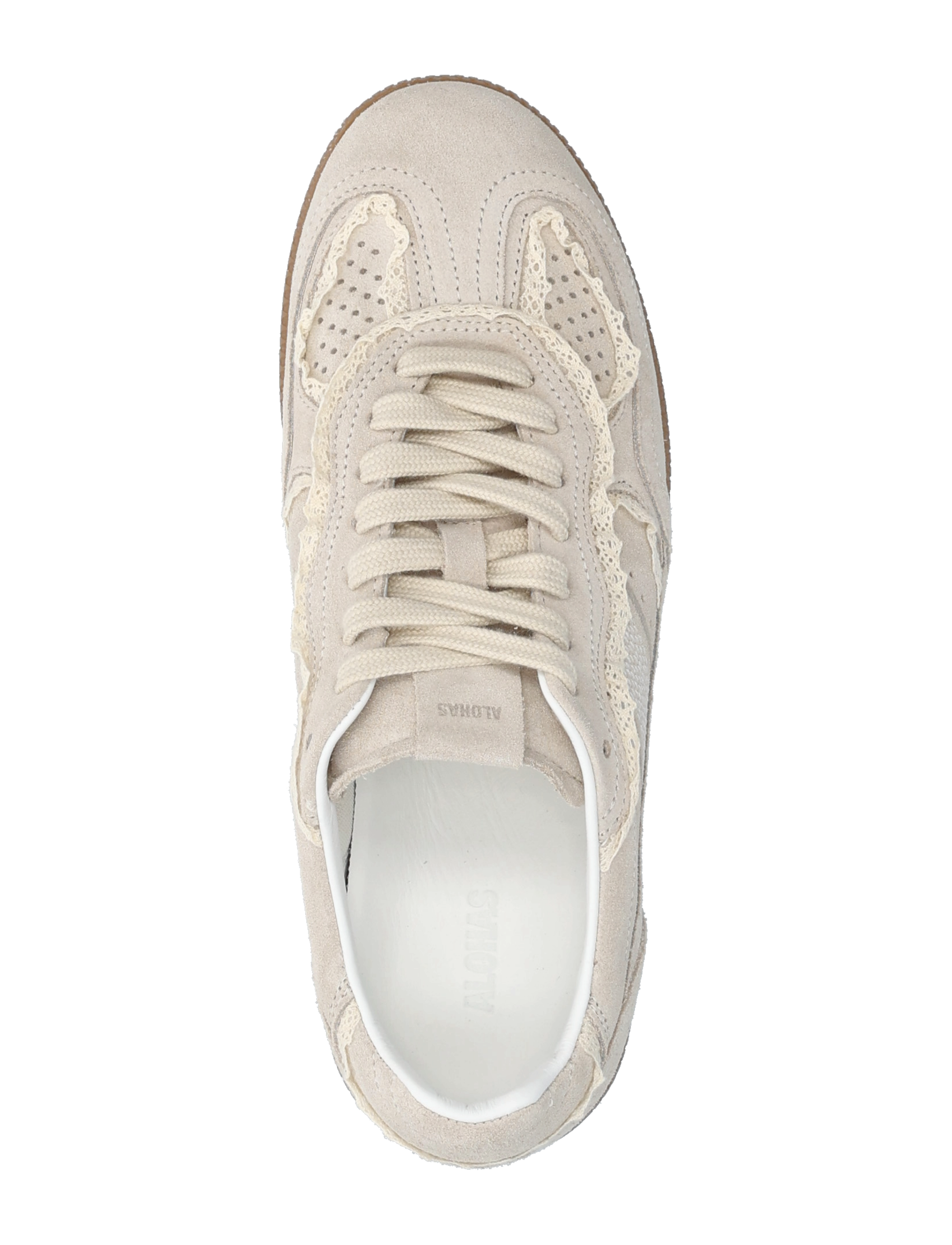 ALOHAS - Tb.490 Crochet Chocolate Leather Sneakers - confirmation - crochet cream - 4