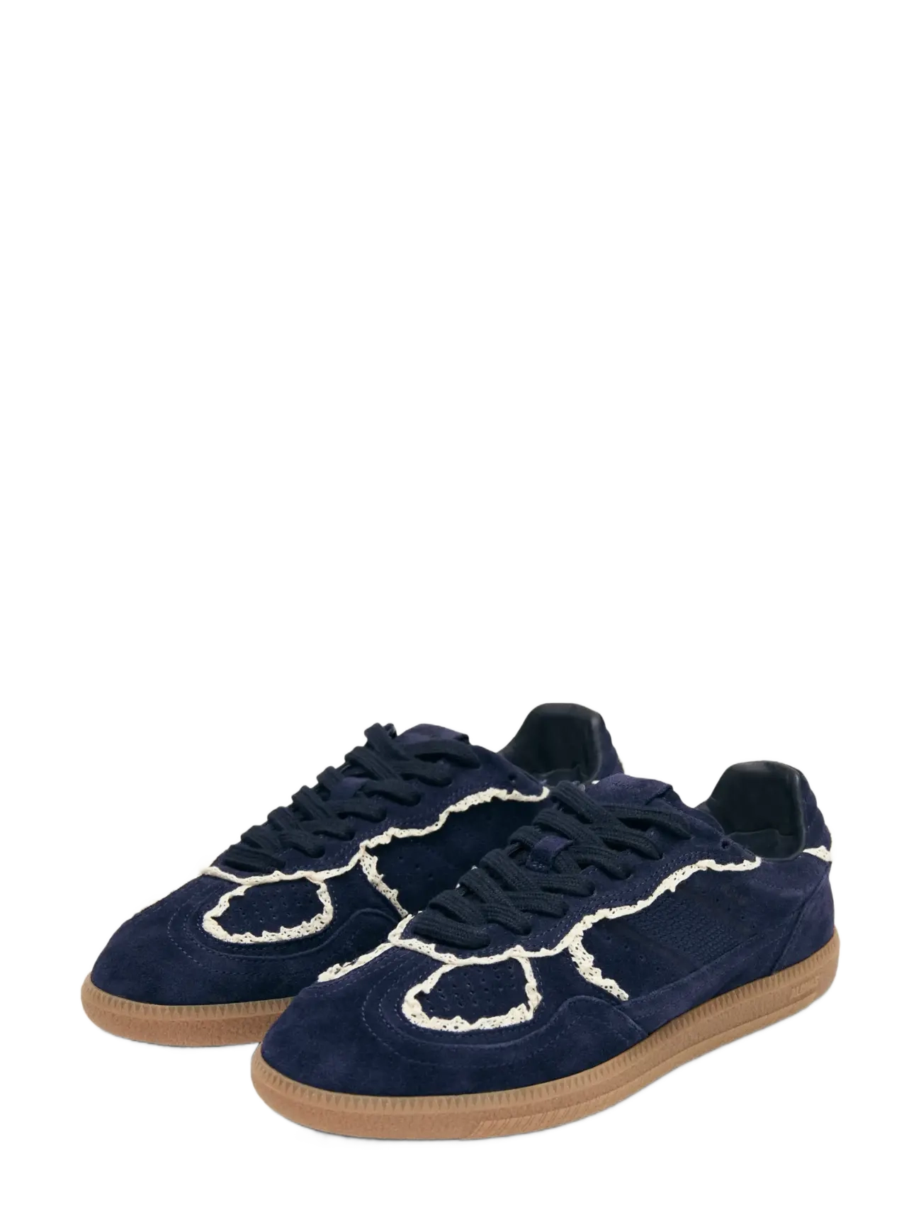 ALOHAS Tb.490 Crochet Sneakers, 37, Marineblau - Low-top Frauen