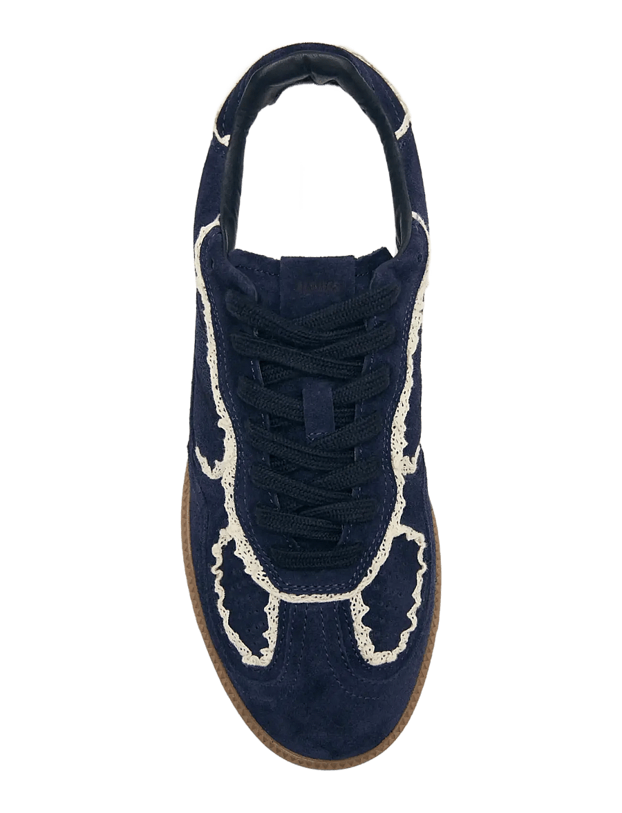 ALOHAS - Tb.490 Crochet Leather Sneakers - konfirmationstøj - navy - 2