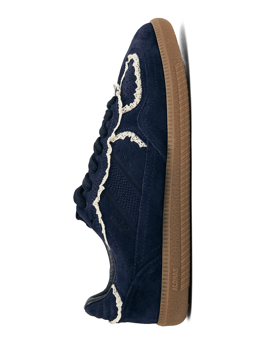 ALOHAS - Tb.490 Crochet Leather Sneakers - konfirmationstøj - navy - 3