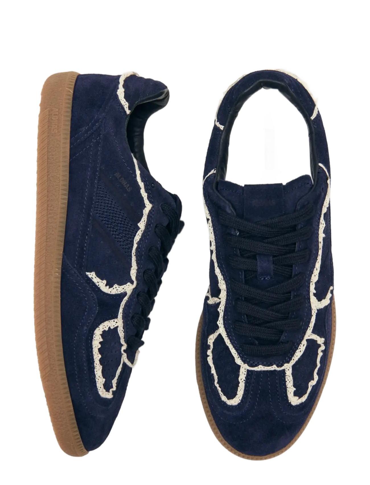 ALOHAS - Tb.490 Crochet Leather Sneakers - konfirmationstøj - navy - 4