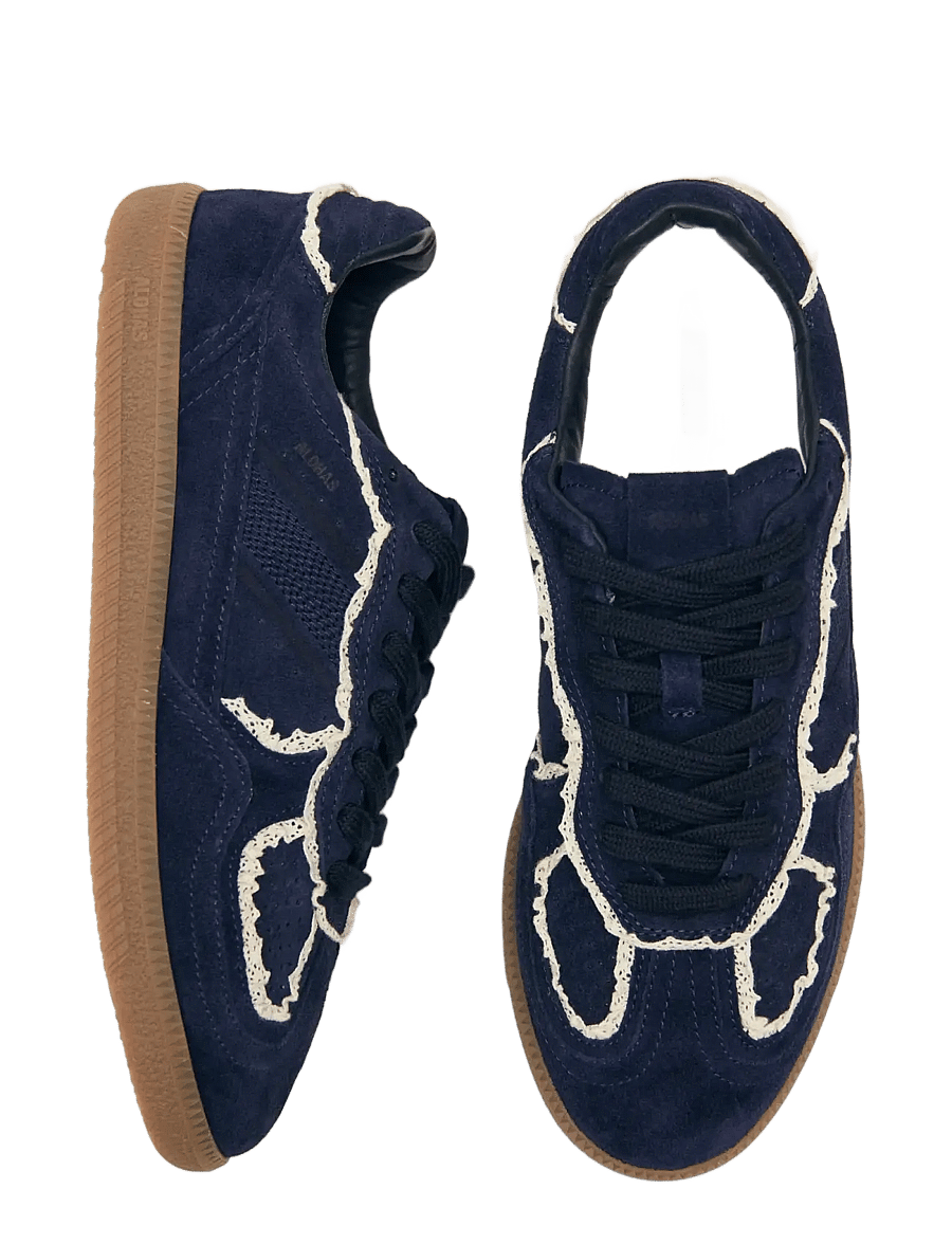 ALOHAS - Tb.490 Crochet Leather Sneakers - konfirmationstøj - navy - 4