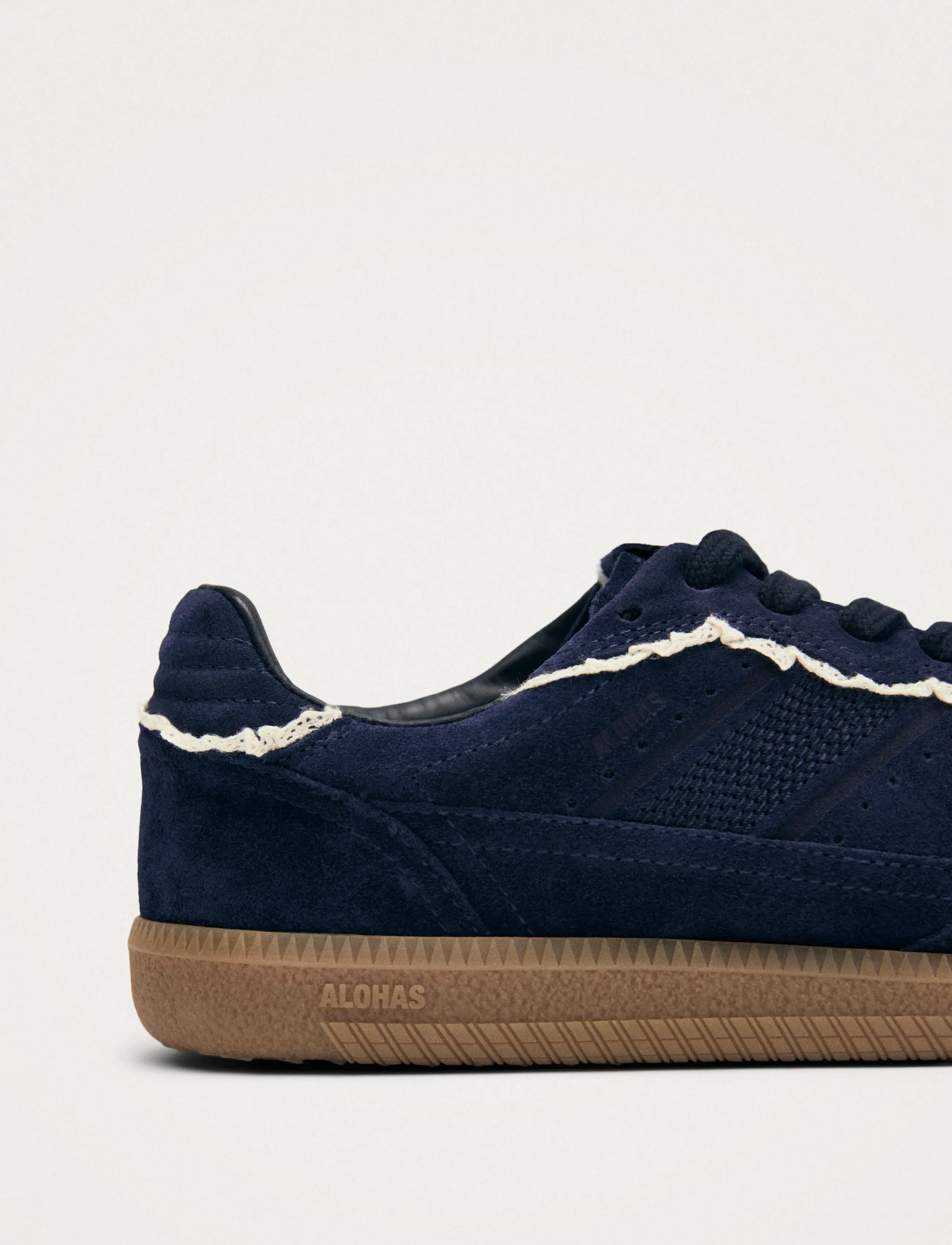 ALOHAS - Tb.490 Crochet Leather Sneakers - konfirmationstøj - navy - 5