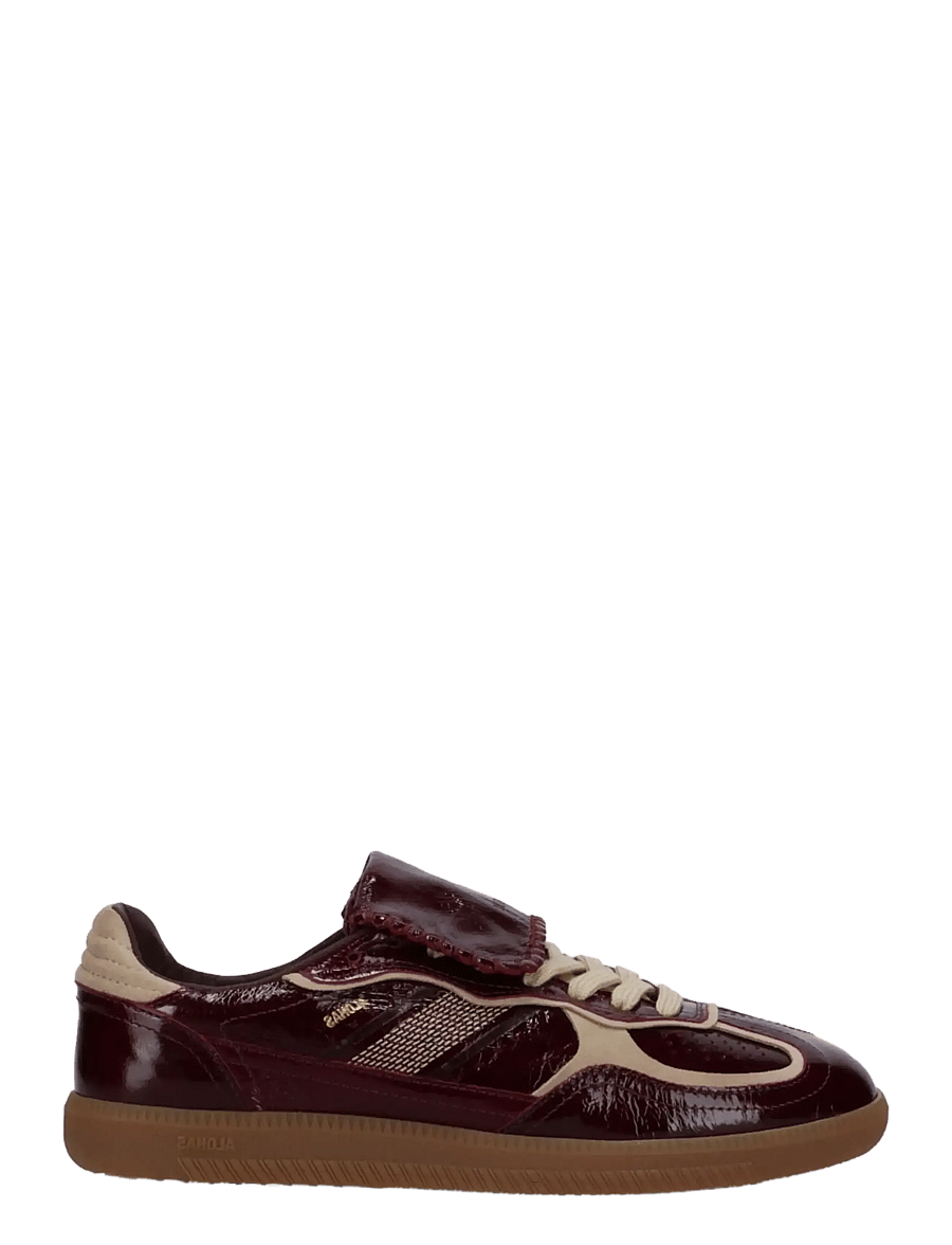 ALOHAS - Tb.490 Club Deep Burgundy Patent Leather Sneakers - laisvalaikio batai žemu aulu - burgundy - 2
