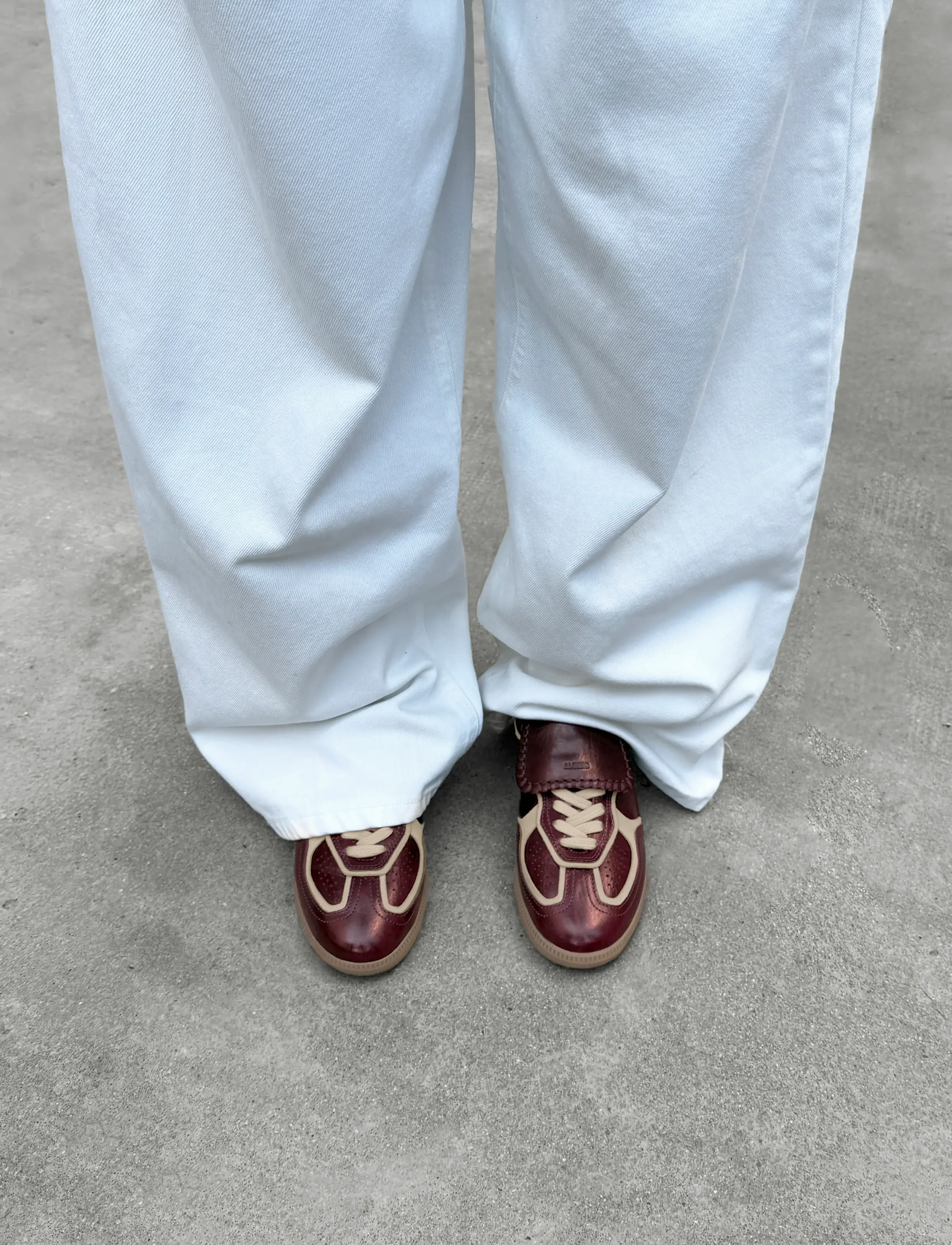 ALOHAS Tb.490 Club Deep Burgundy Patent Leather Sneakers, 36, Burgunderrot - Low-top Frauen