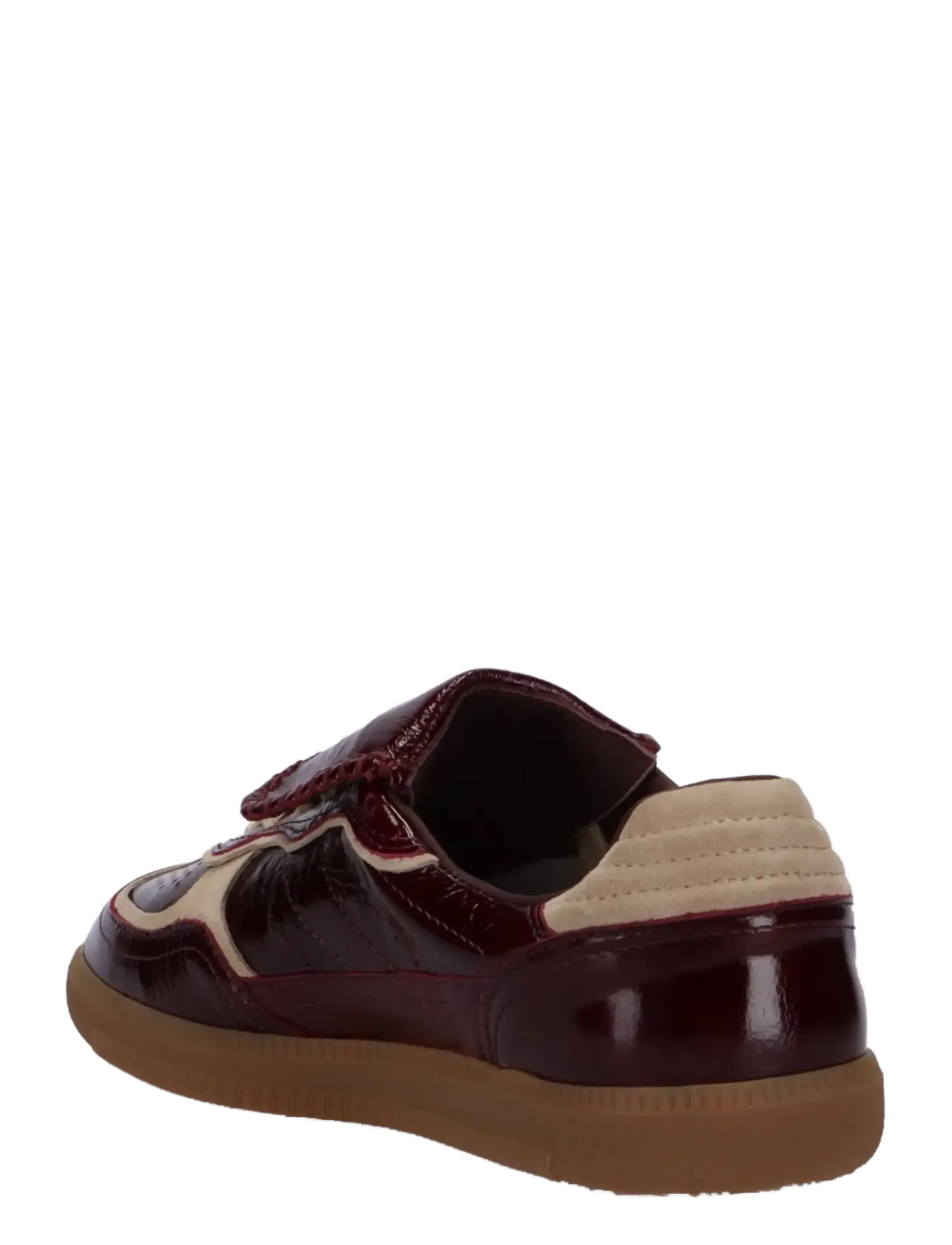 ALOHAS - Tb.490 Club Deep Burgundy Patent Leather Sneakers - lave sneakers - burgundy - 3