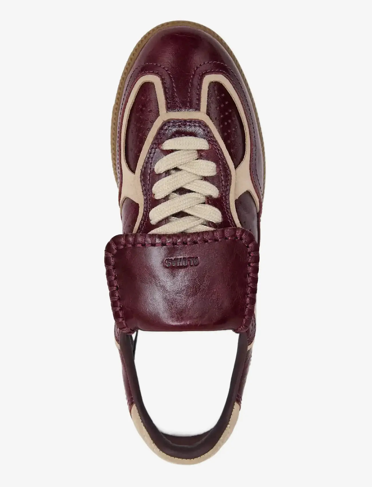 ALOHAS - Tb.490 Club Deep Burgundy Patent Leather Sneakers - niedrige sneakers - burgundy - 3
