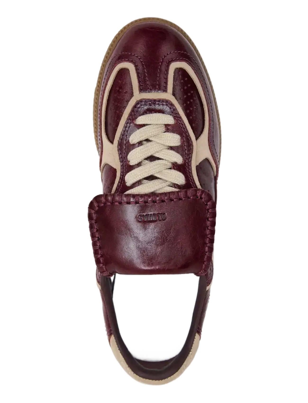 ALOHAS - Tb.490 Club Deep Burgundy Patent Leather Sneakers - lave sneakers - burgundy - 4