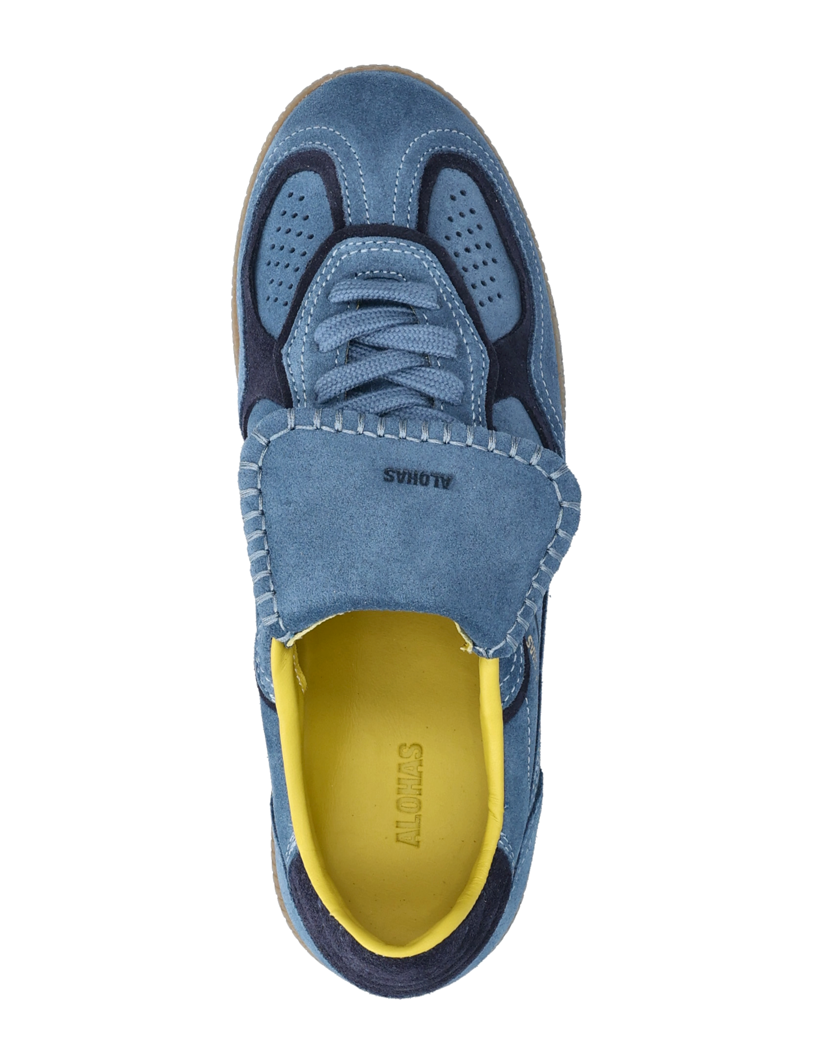 ALOHAS - Tb.490 Club Suede Dark Grey Leather Sneakers - lave sneakers - blue - 4