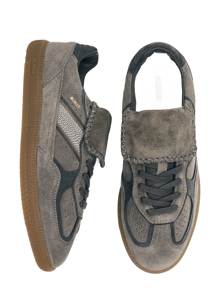 ALOHAS - Tb.490 Club Suede Dark Grey Leather Sneakers - matalavartiset tennarit - castor grey - 4