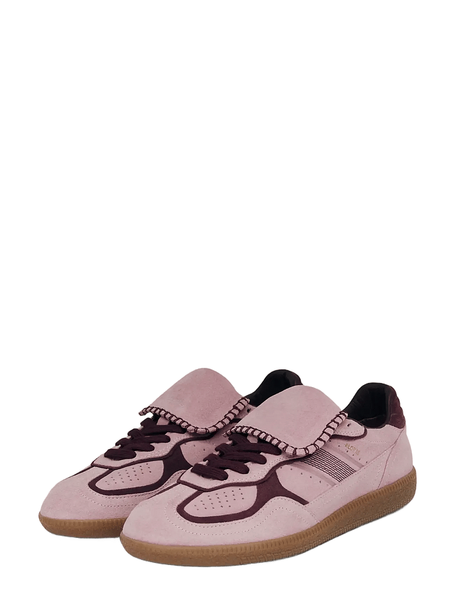 ALOHAS - Tb.490 Club Suede Dark Grey Leather Sneakers - baskets basses - pink nectar - 1