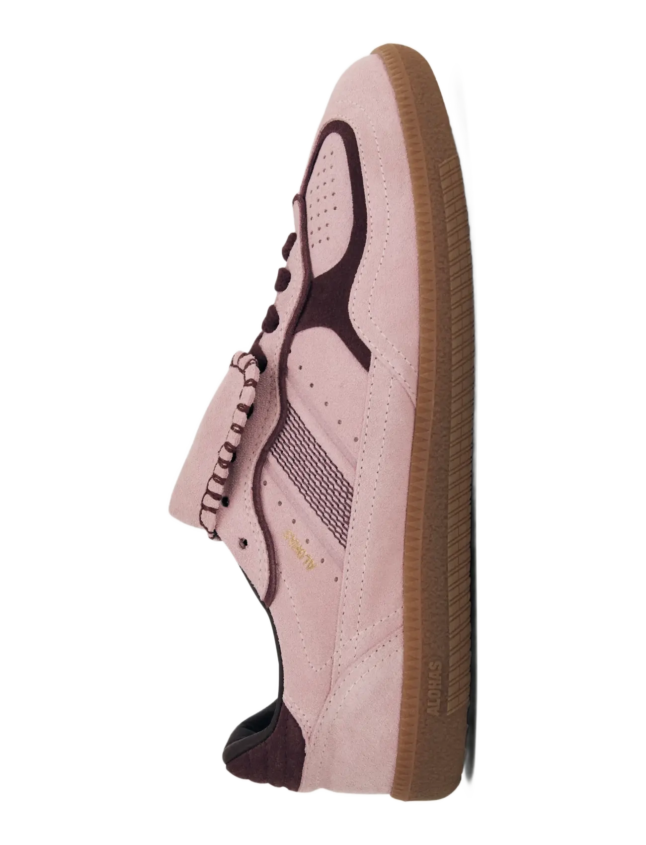 ALOHAS - Tb.490 Club Suede Dark Grey Leather Sneakers - lave sneakers - pink nectar - 4