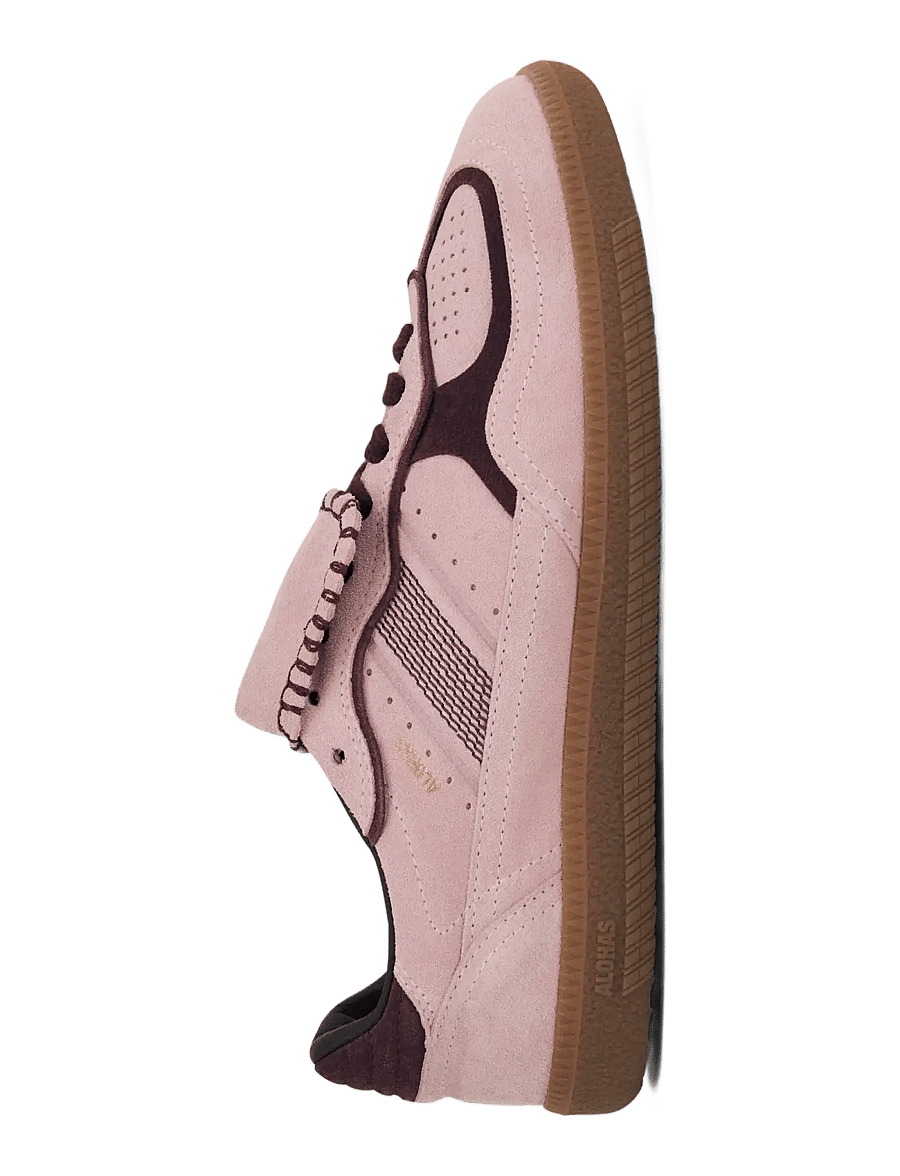 ALOHAS - Tb.490 Club Suede Dark Grey Leather Sneakers - baskets basses - pink nectar - 4