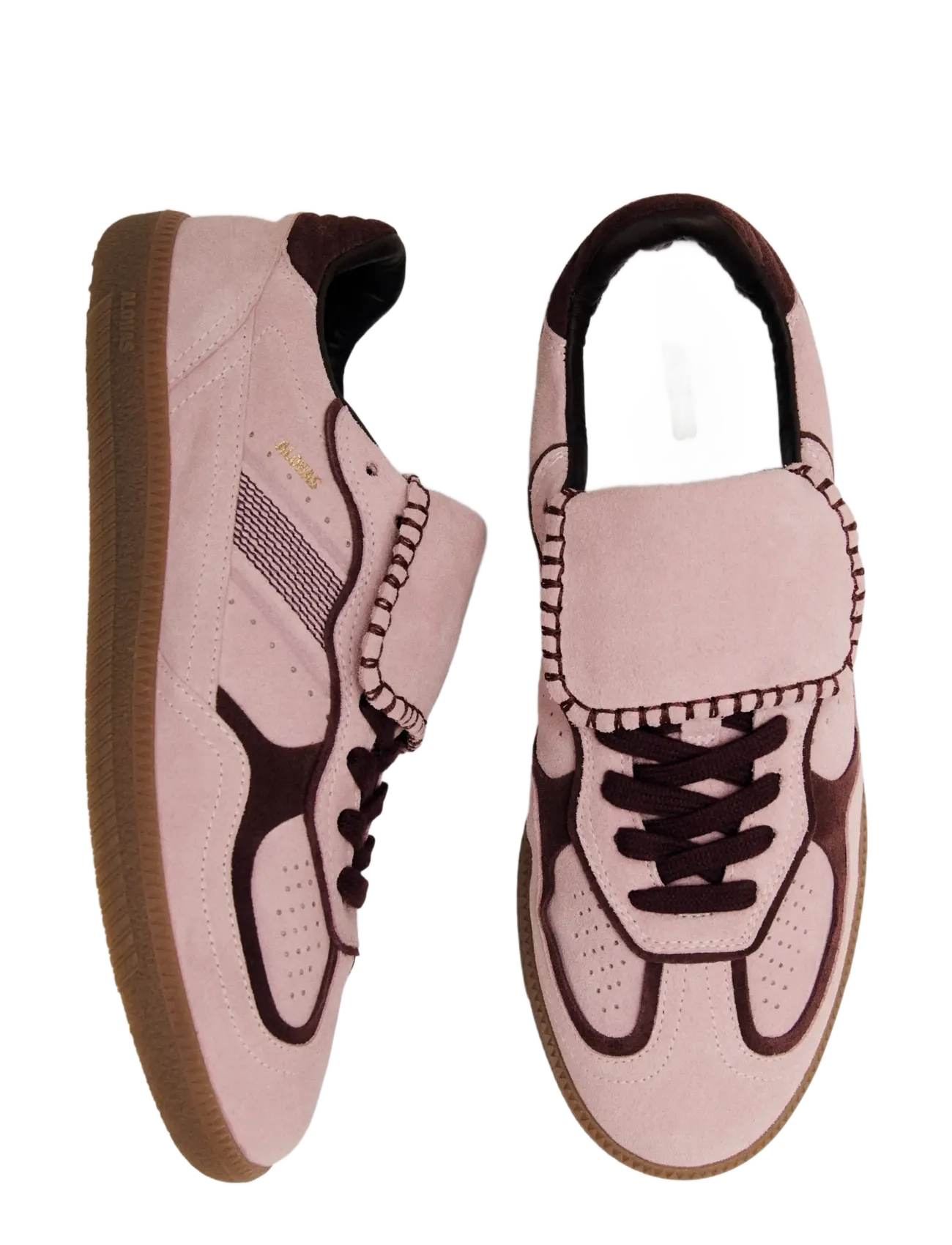 ALOHAS - Tb.490 Club Suede Dark Grey Leather Sneakers - lave sneakers - pink nectar - 5