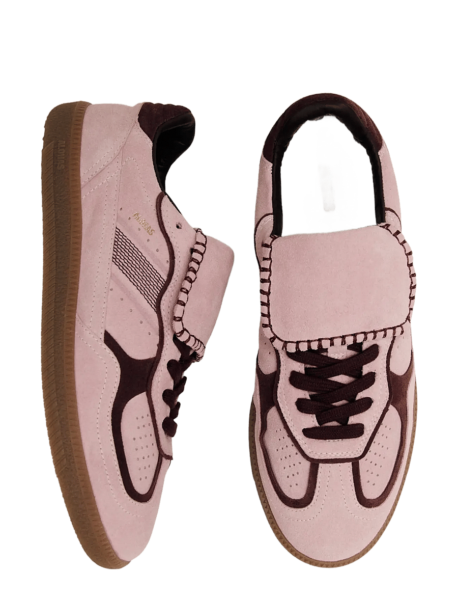 ALOHAS - Tb.490 Club Suede Dark Grey Leather Sneakers - baskets basses - pink nectar - 5