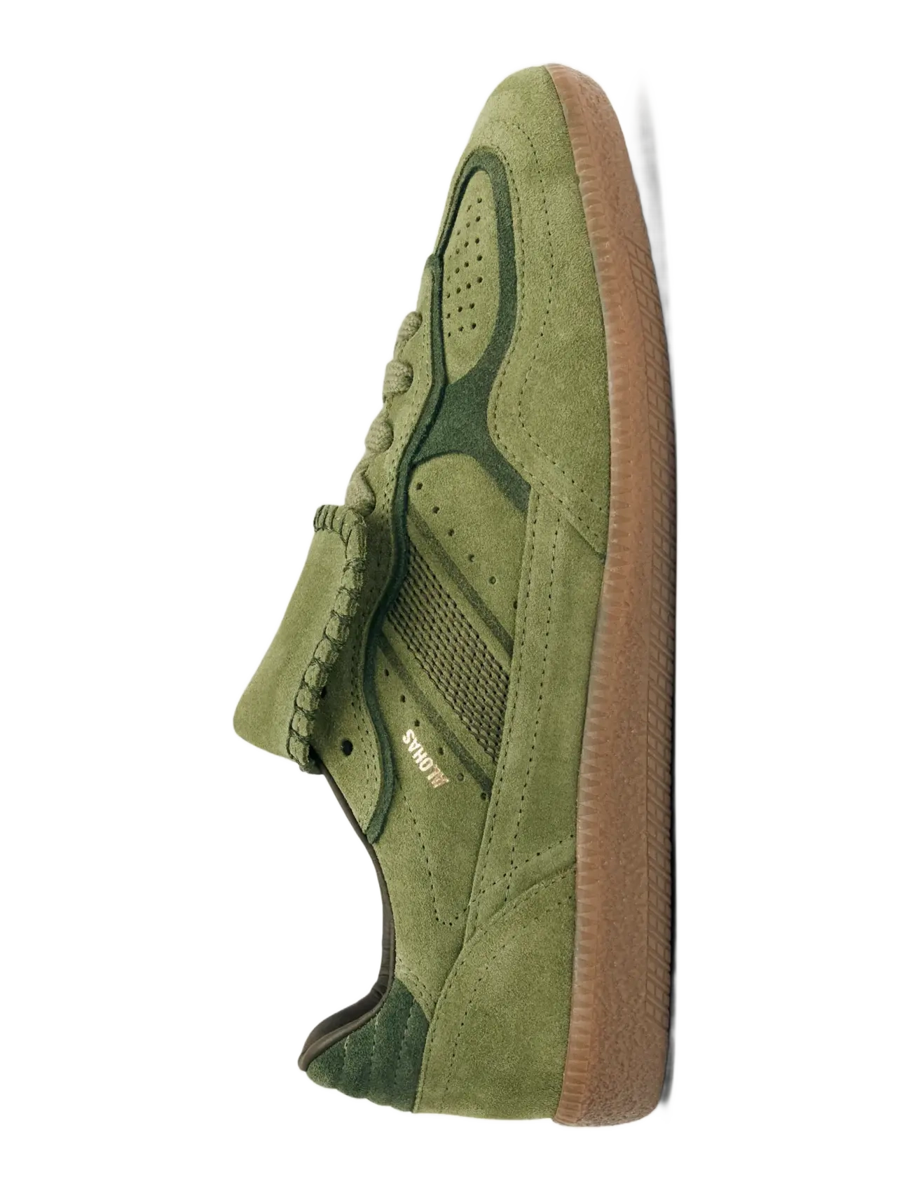 ALOHAS - Tb.490 Club Suede Dark Grey Leather Sneakers - niedrige sneaker - sap green - 4