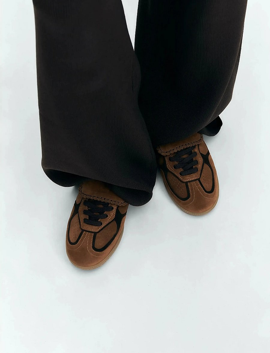 ALOHAS - Tb.490 Club Suede Dark Grey Leather Sneakers - baskets basses - tobacco brown - 0