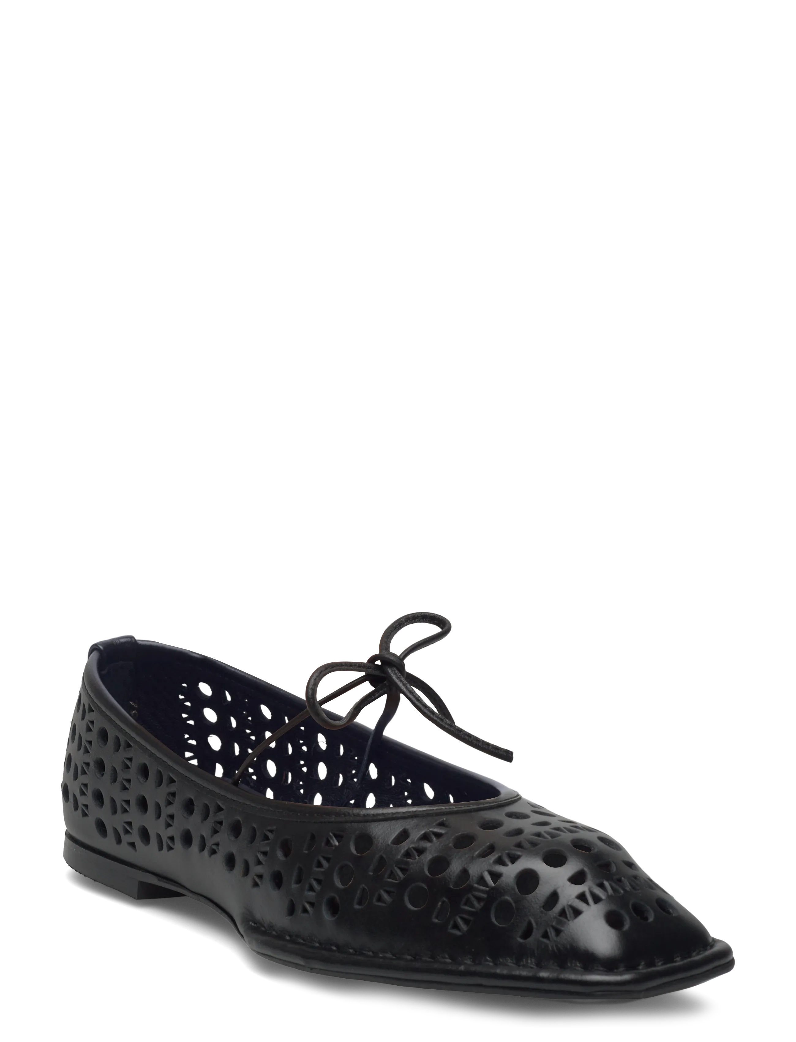 ALOHAS Sway Slit Leather Ballet Flats - Mary Jane-sko - BLACK / black